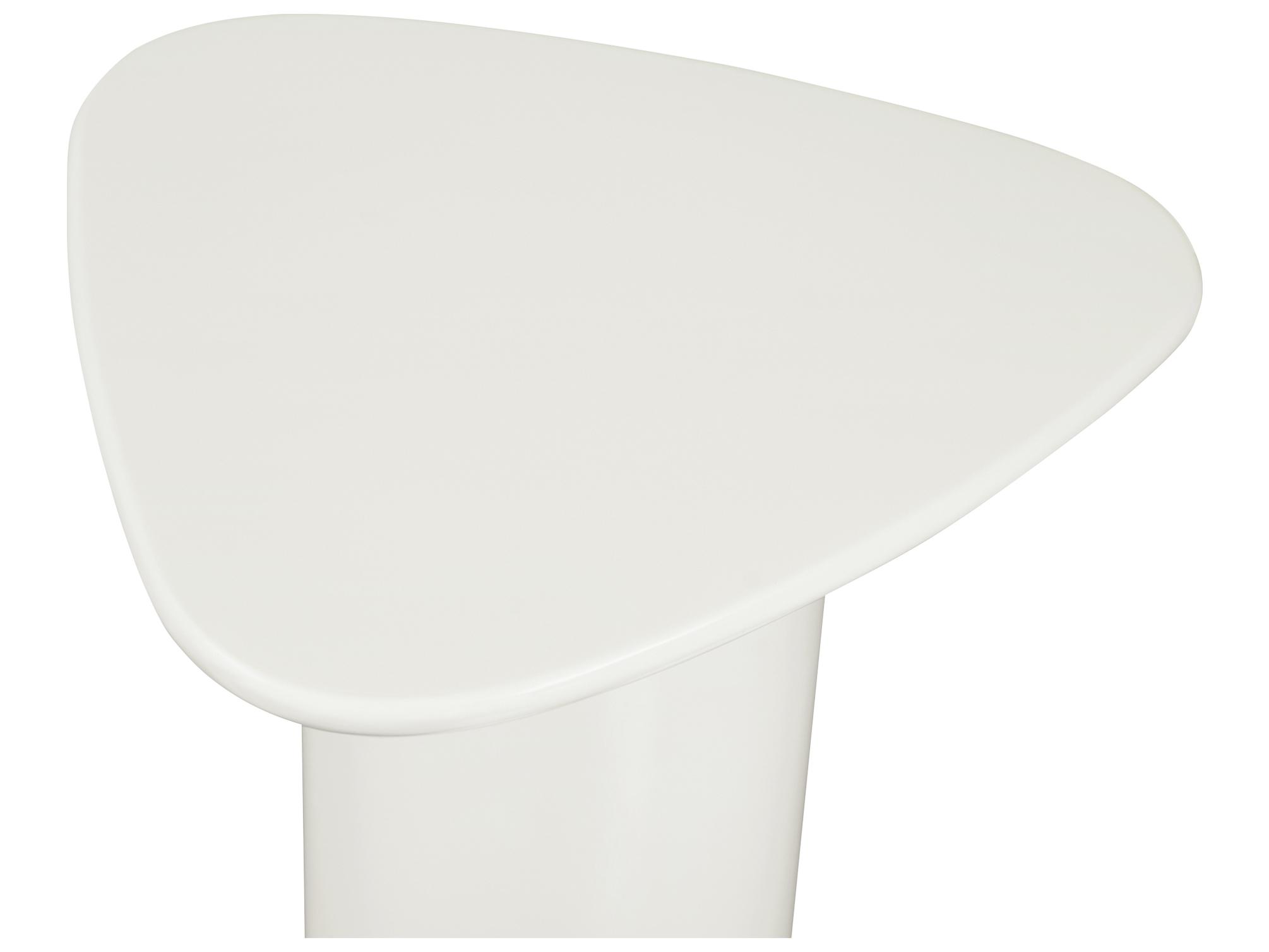 Moe's Home Eden Accent Table Ivory Lacquer
