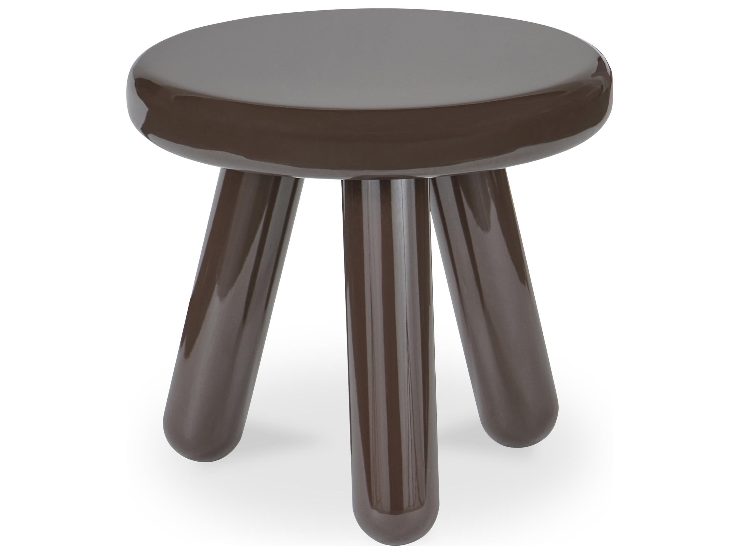 Moe's Home Joy Accent Table Dark Brown Lacquer