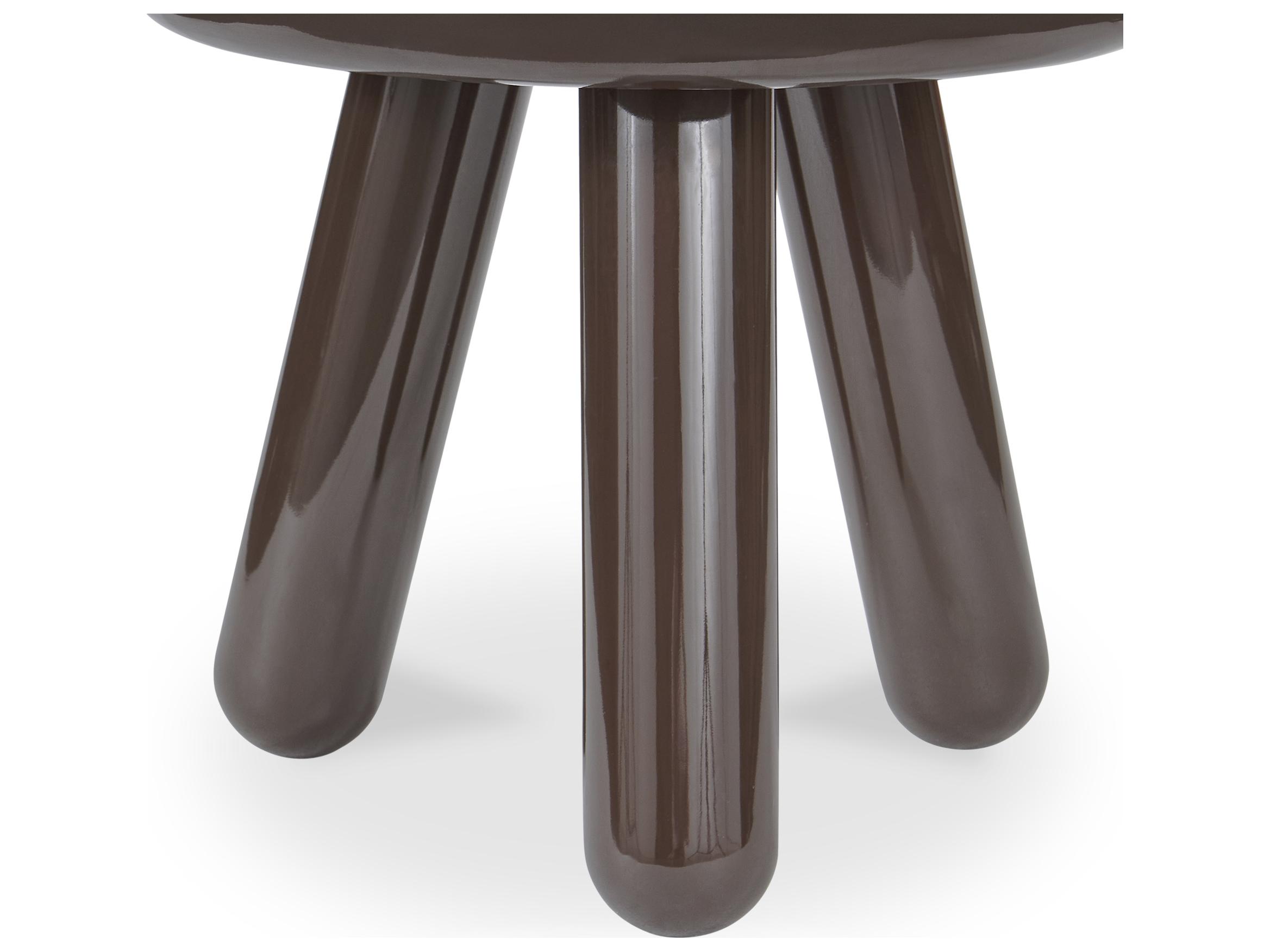 Moe's Home Joy Accent Table Dark Brown Lacquer