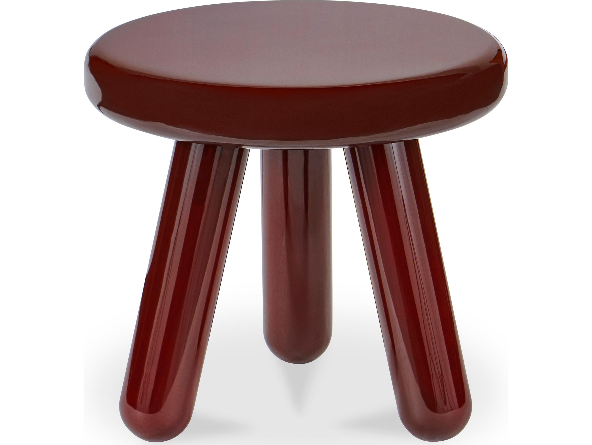 Moe's Home Joy Accent Table Deep Red Lacquer