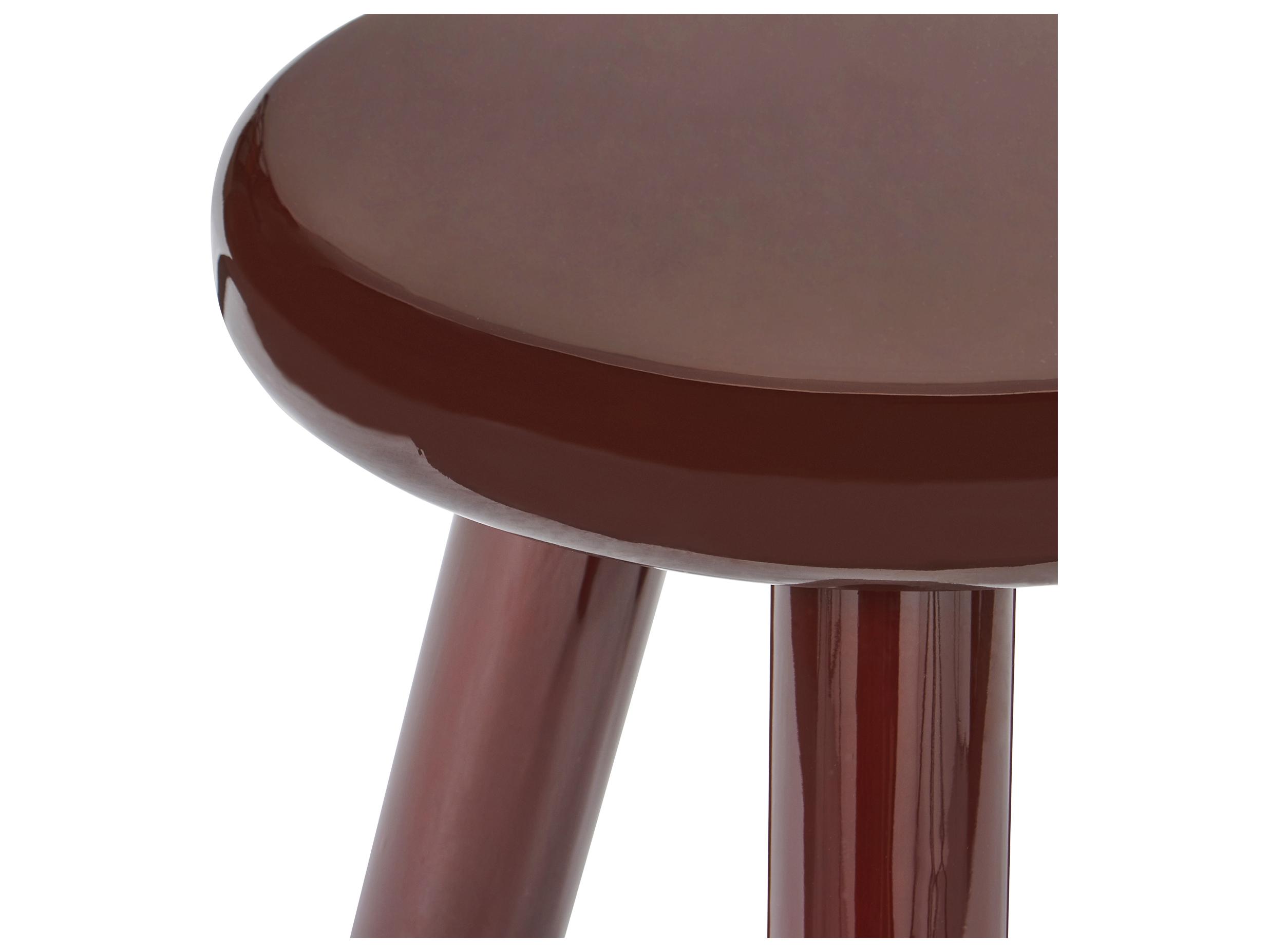 Moe's Home Joy Accent Table Deep Red Lacquer