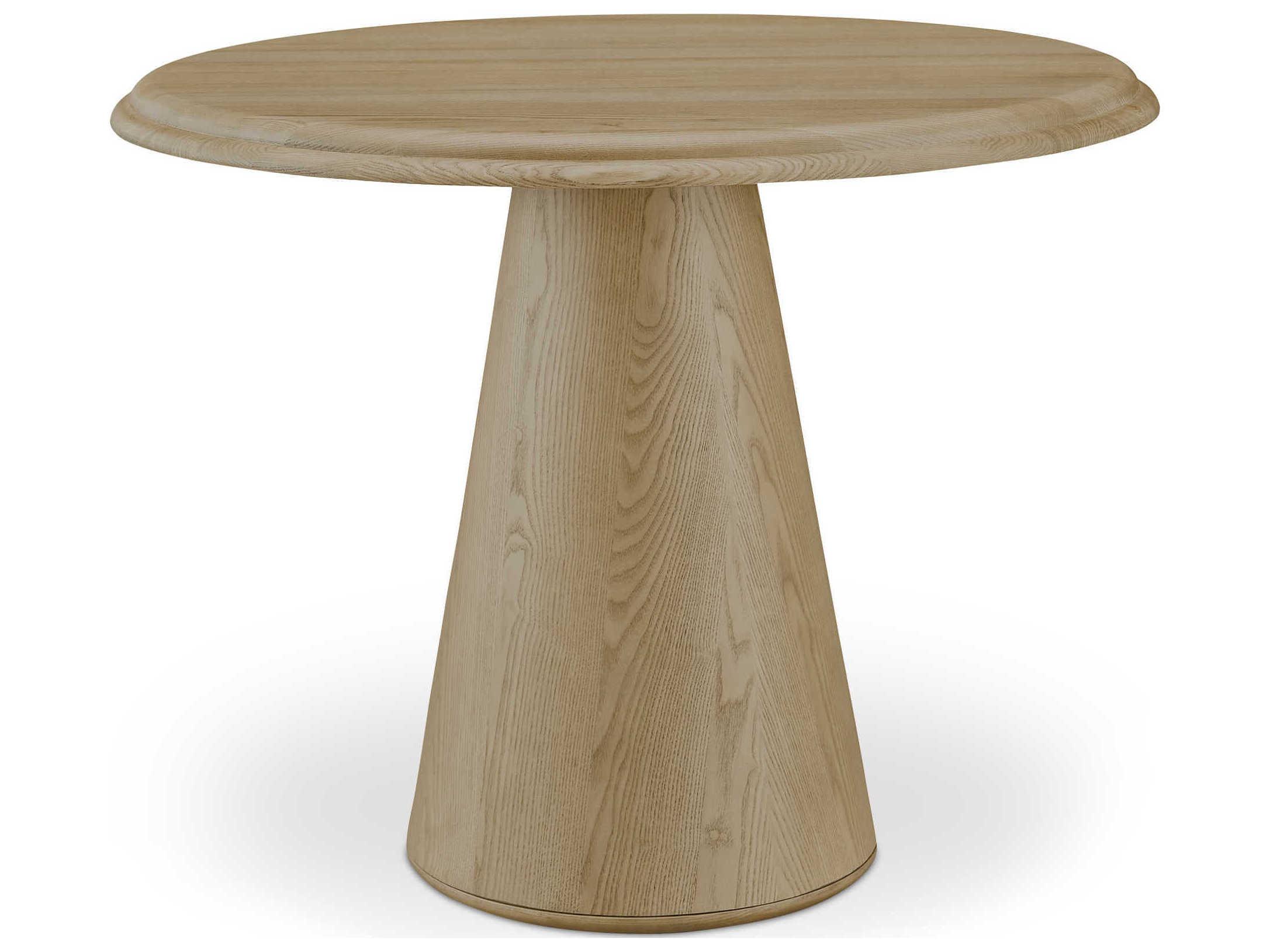 Moe's Home Tutto Round Wood Natural Dining Table