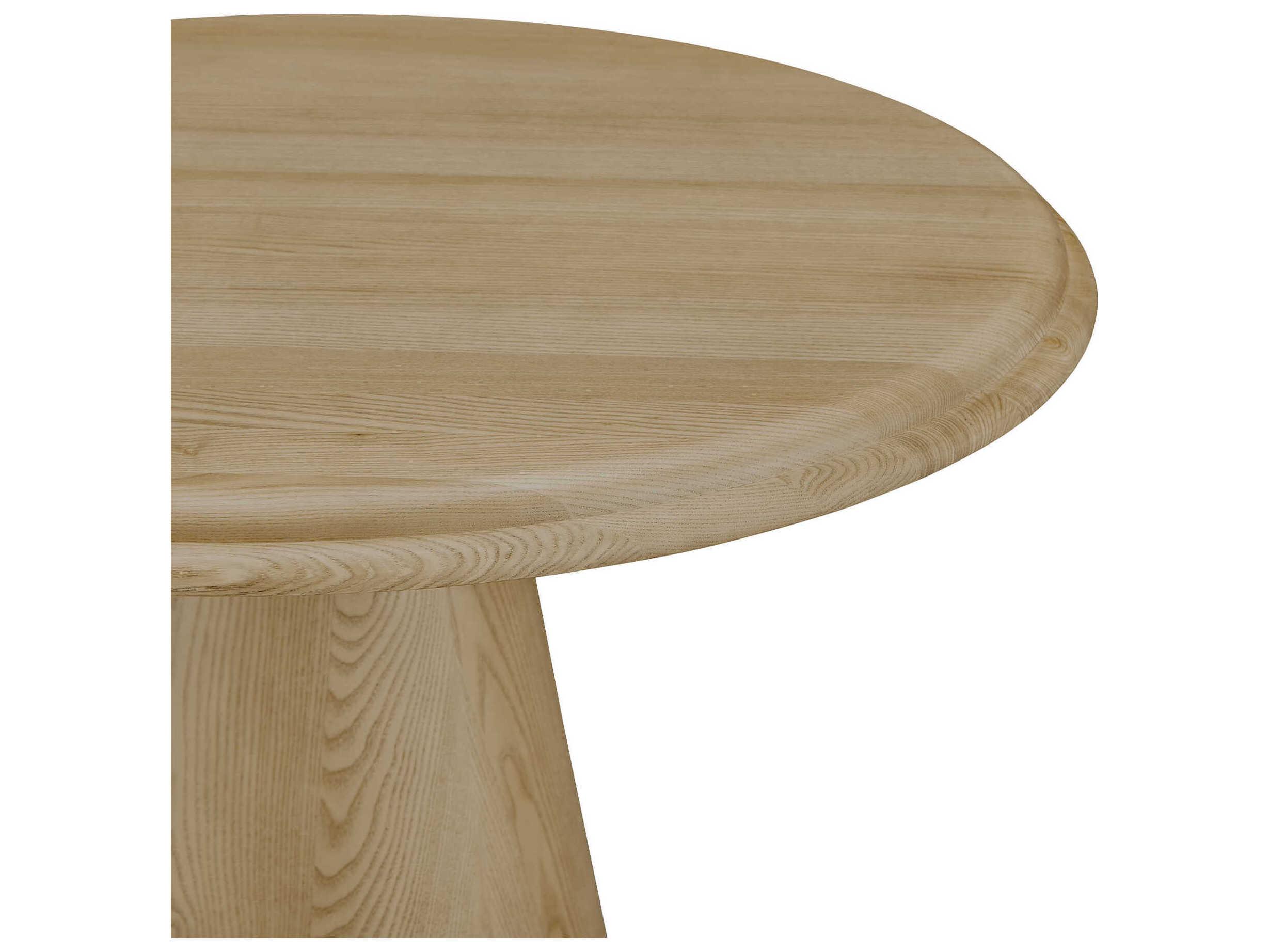 Moe's Home Tutto Round Wood Natural Dining Table
