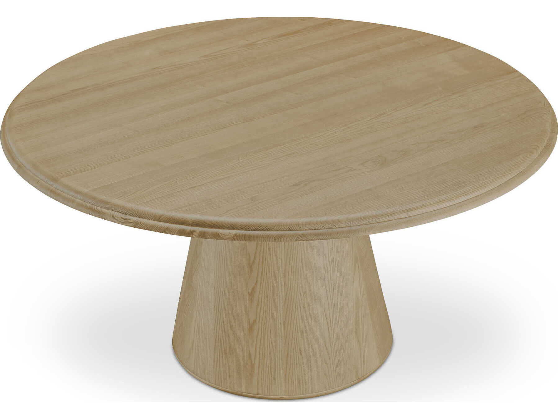 Moe's Home Tutto Round Wood Natural Dining Table