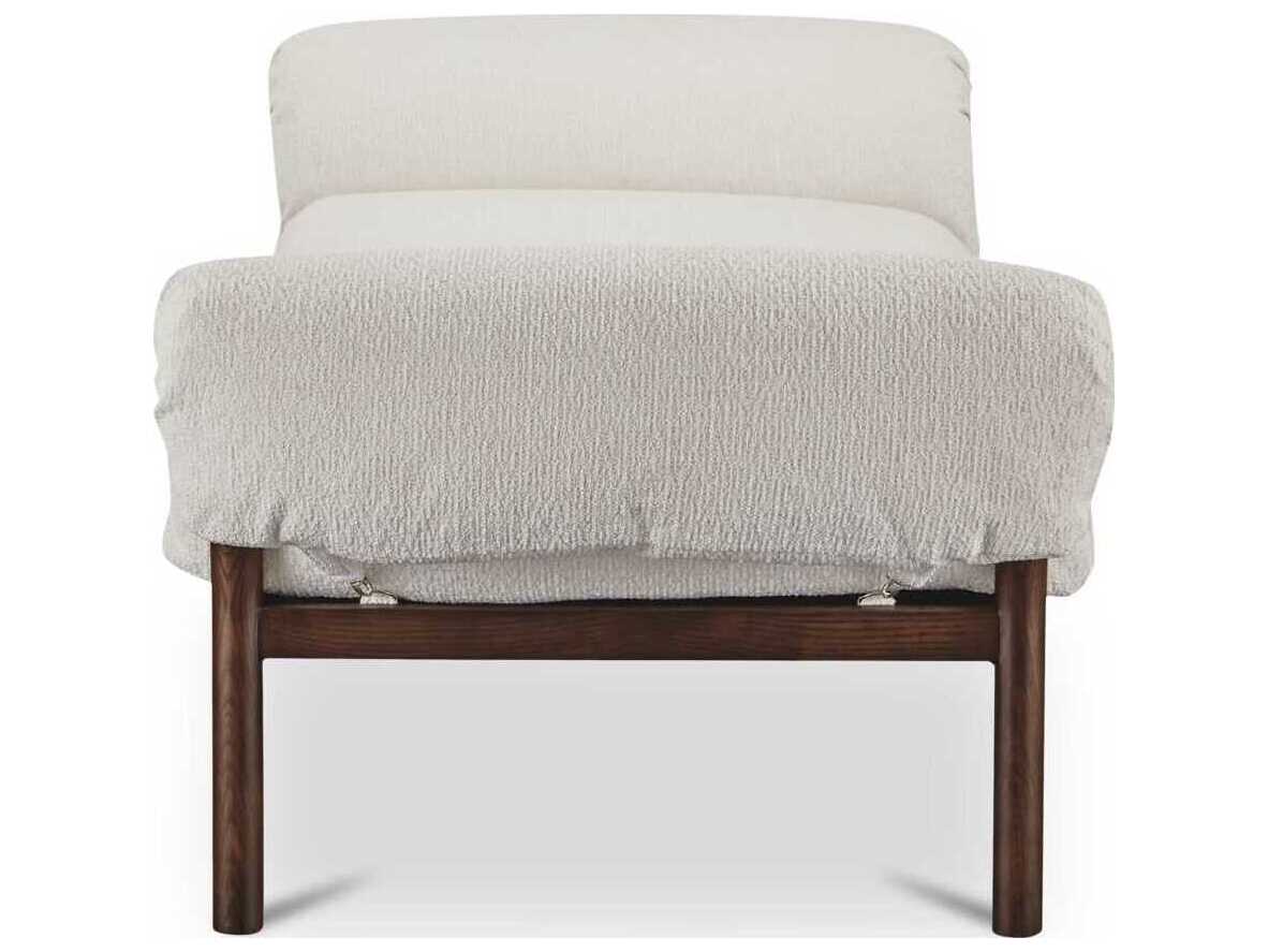 Moe's Home Cardero Ivory White Ash Wood Upholstered Daybed Bed