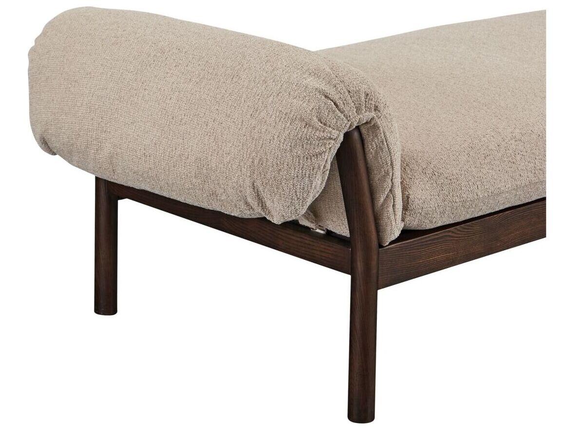Moe's Home Cardero Beige Ash Wood Upholstered Daybed Bed