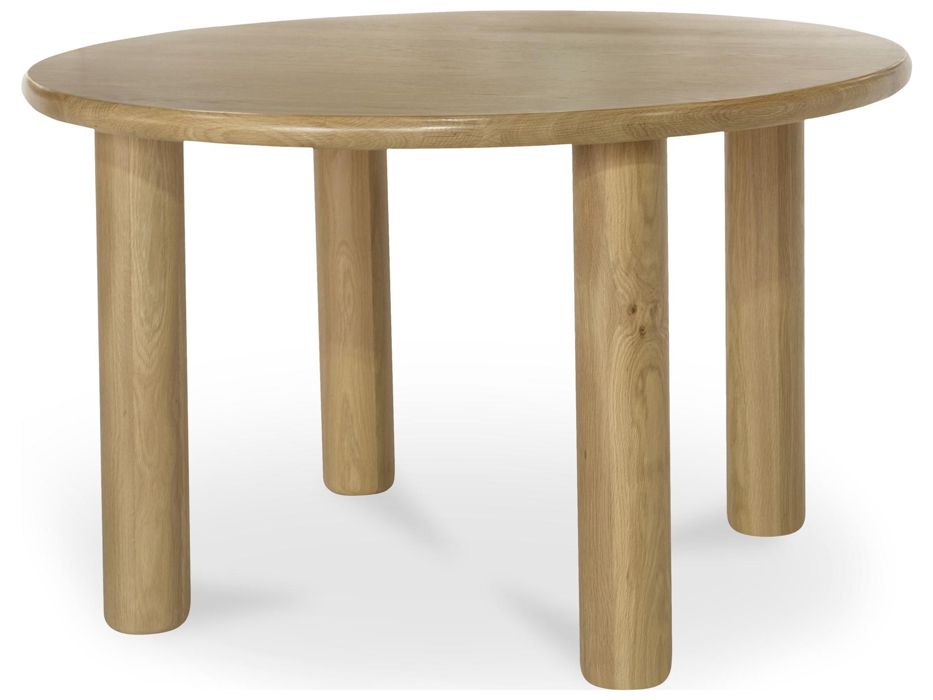 Moe's Home Milo Round Dining Table Oak