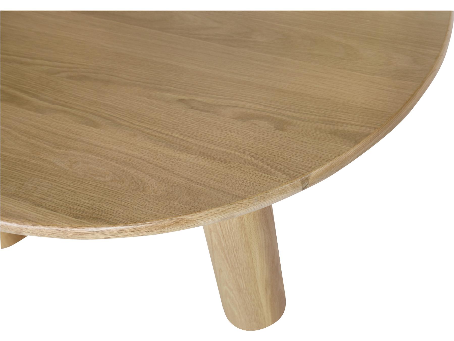 Moe's Home Milo Round Dining Table Oak