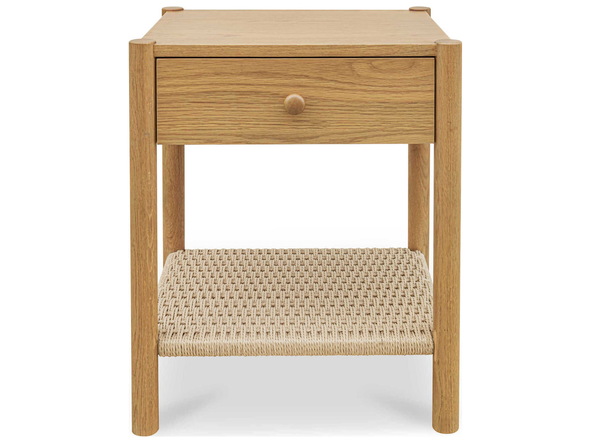 Moe's Home Millie 1-Drawer Oak Wood Nightstand
