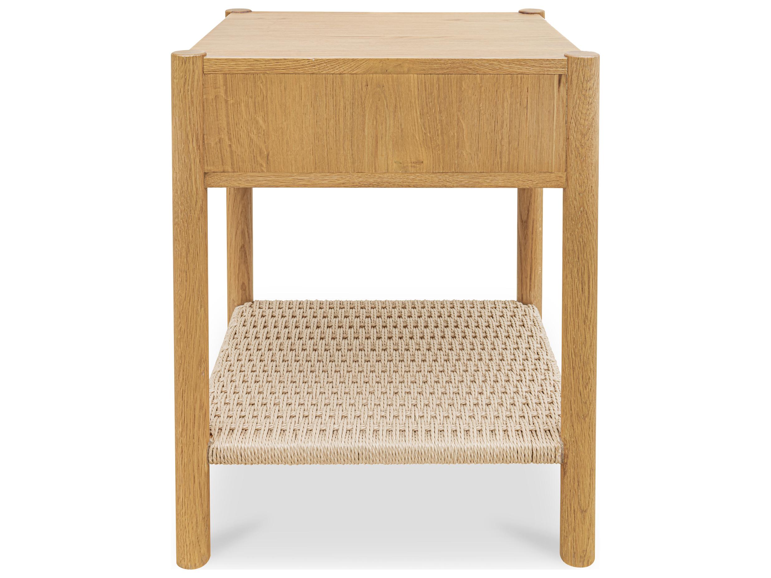 Moe's Home Millie 1-Drawer Oak Wood Nightstand