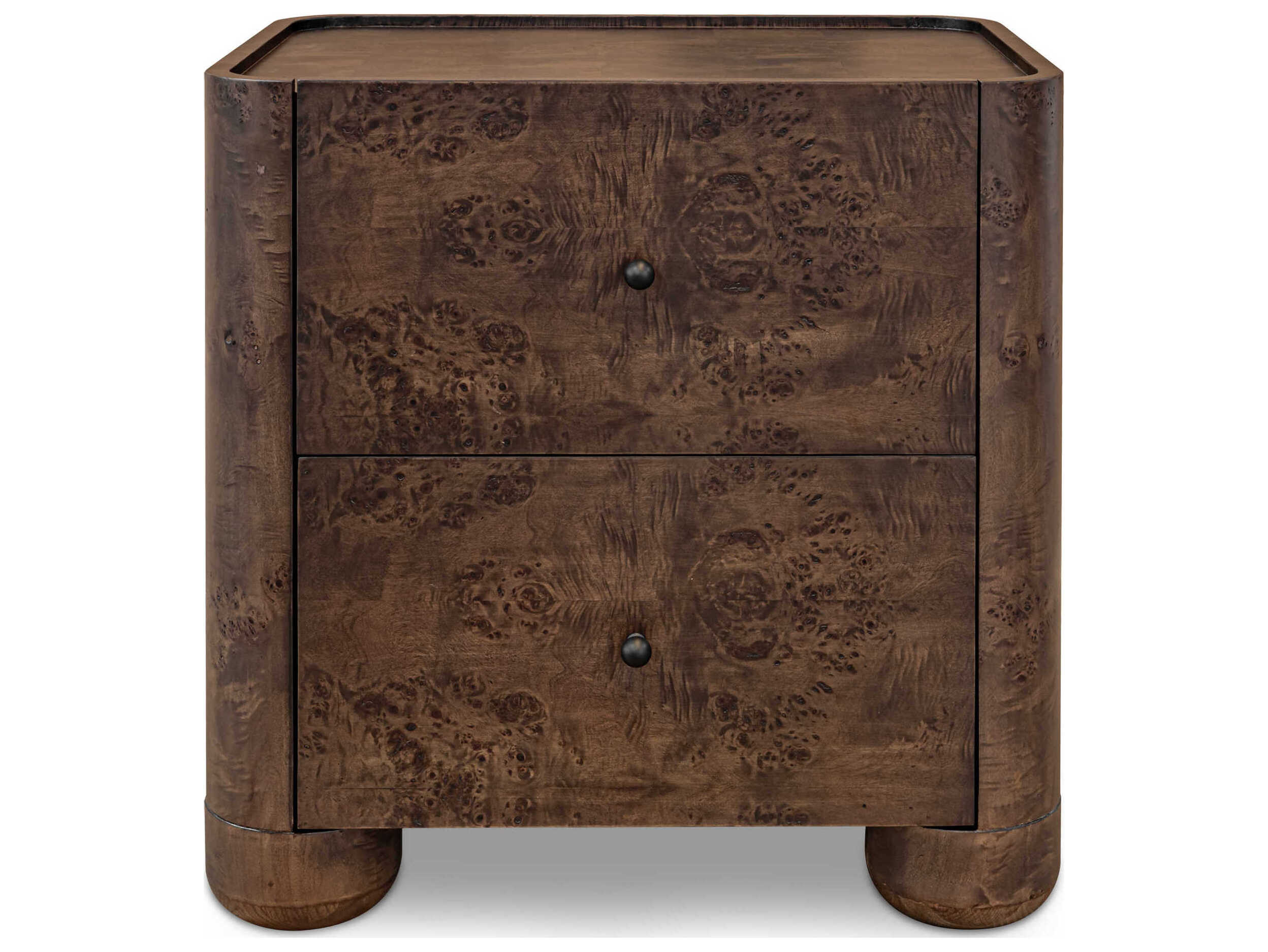Moe's Home Gibson 2-Drawers Oak Wood Nightstand