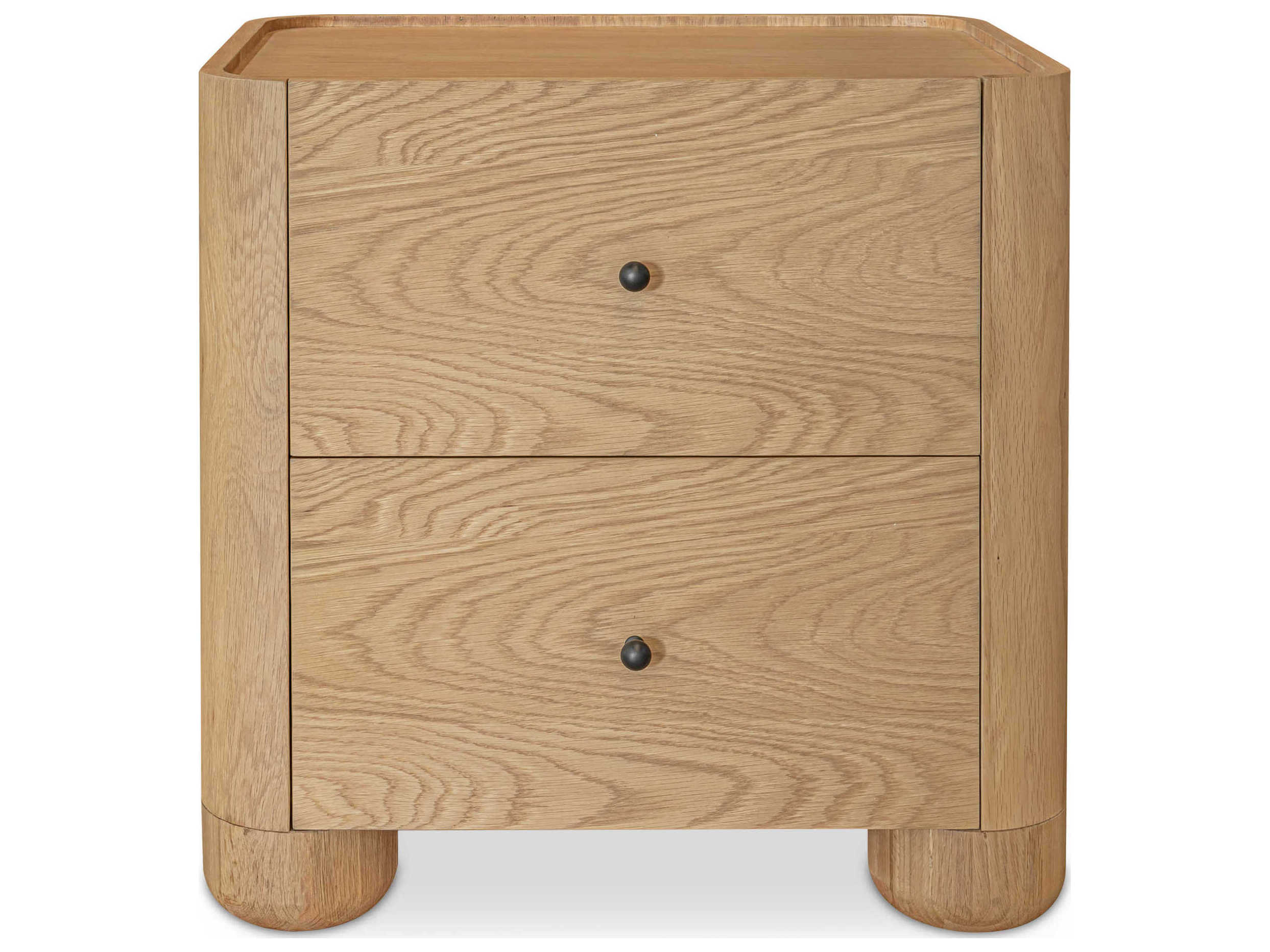 Moe's Home Gibson 2-Drawers Oak Wood Nightstand