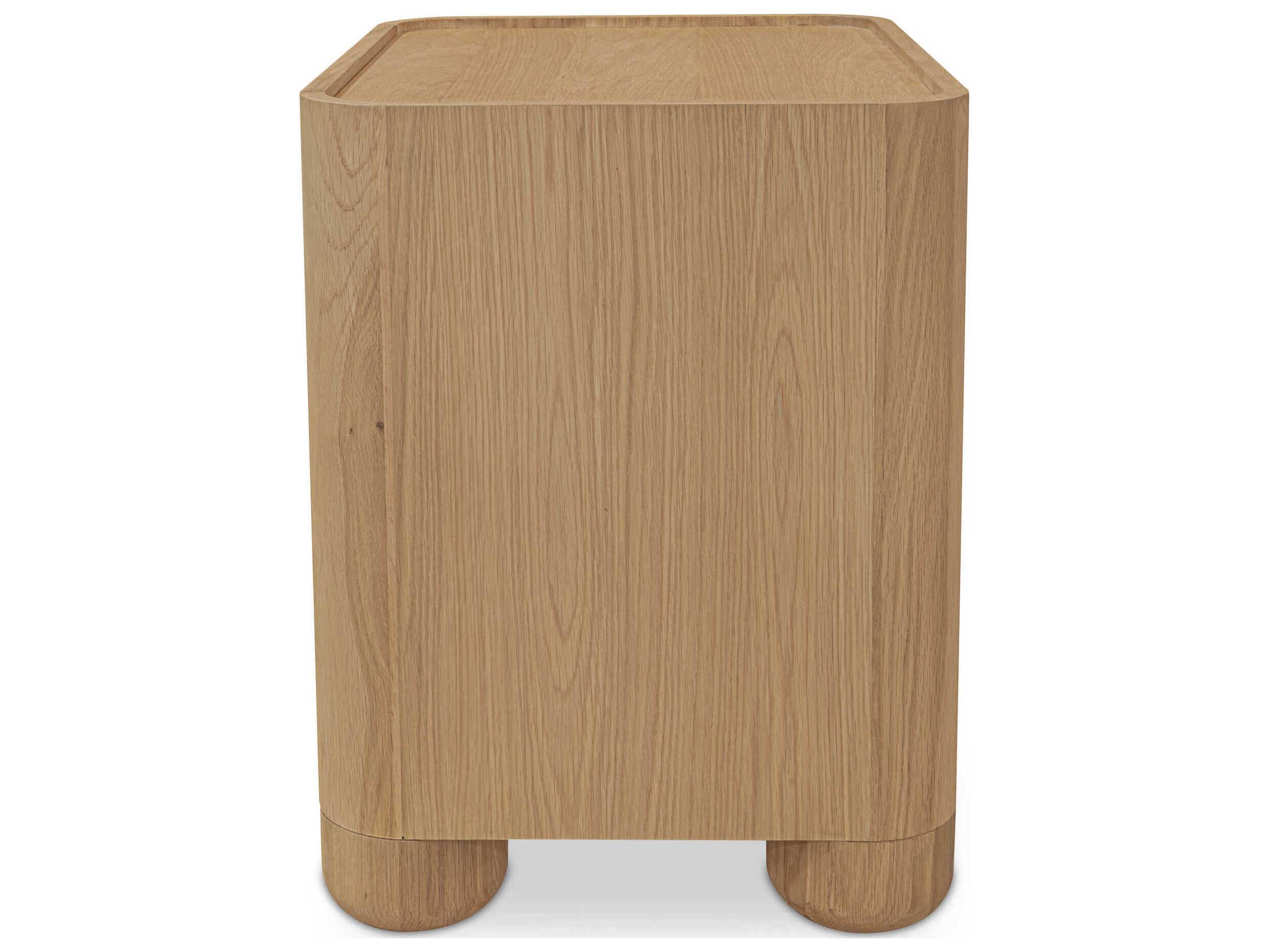 Moe's Home Gibson 2-Drawers Oak Wood Nightstand
