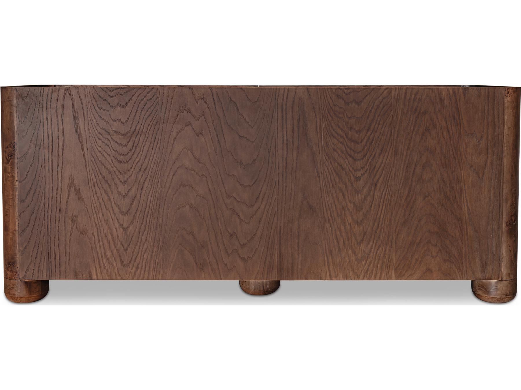 Moe's Home Gibson 6-Drawers Oak Wood Double Dresser