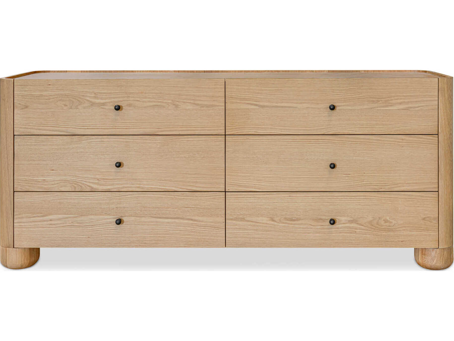 Moe's Home Gibson 6-Drawers Oak Wood Double Dresser