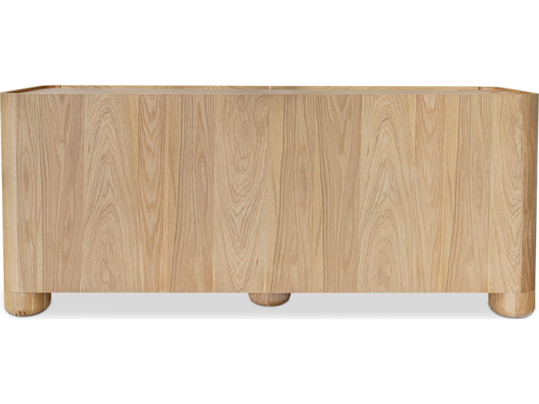 Moe's Home Gibson 6-Drawers Oak Wood Double Dresser