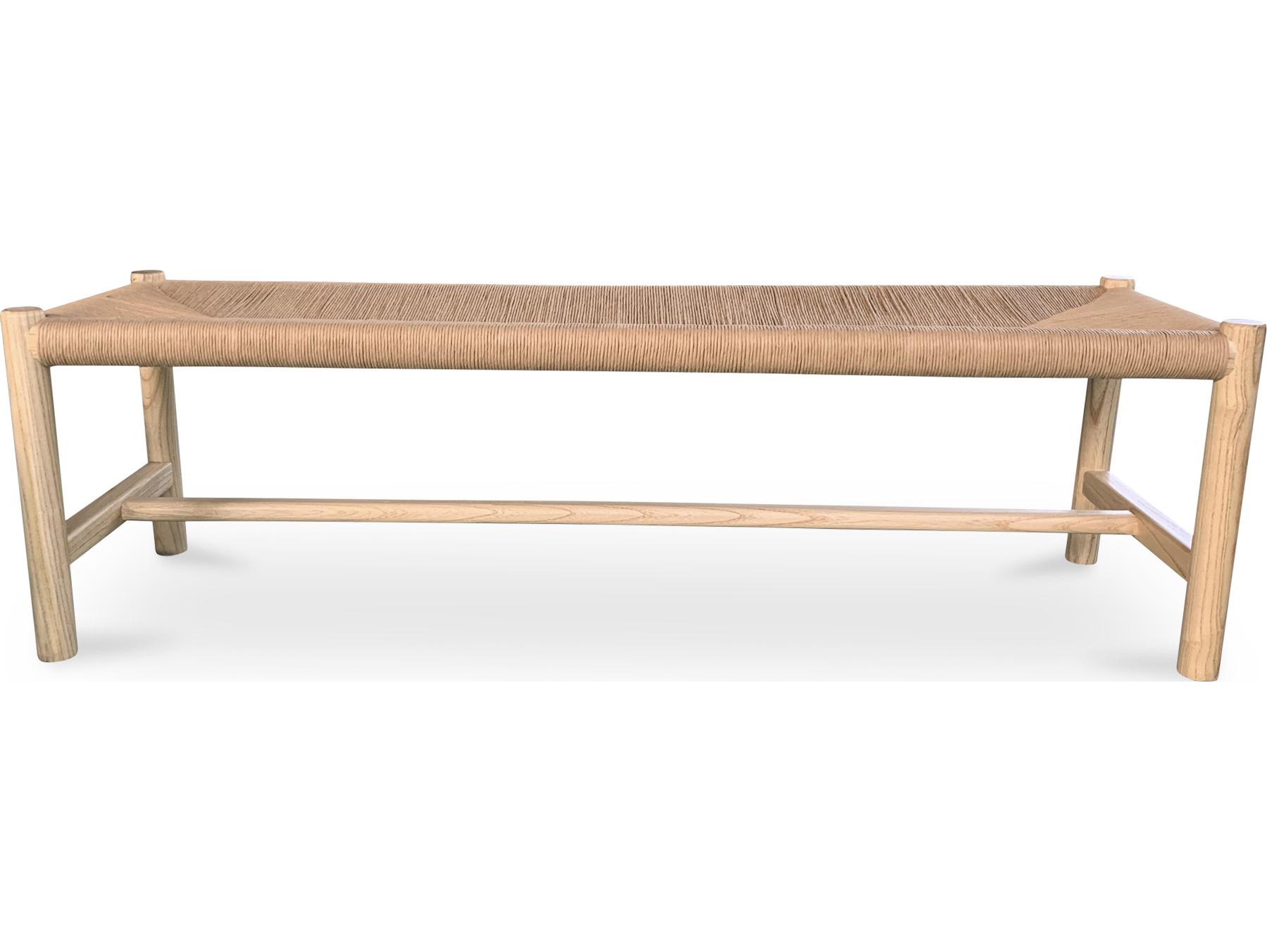 Moe's Home Natural Brown Accent Bench