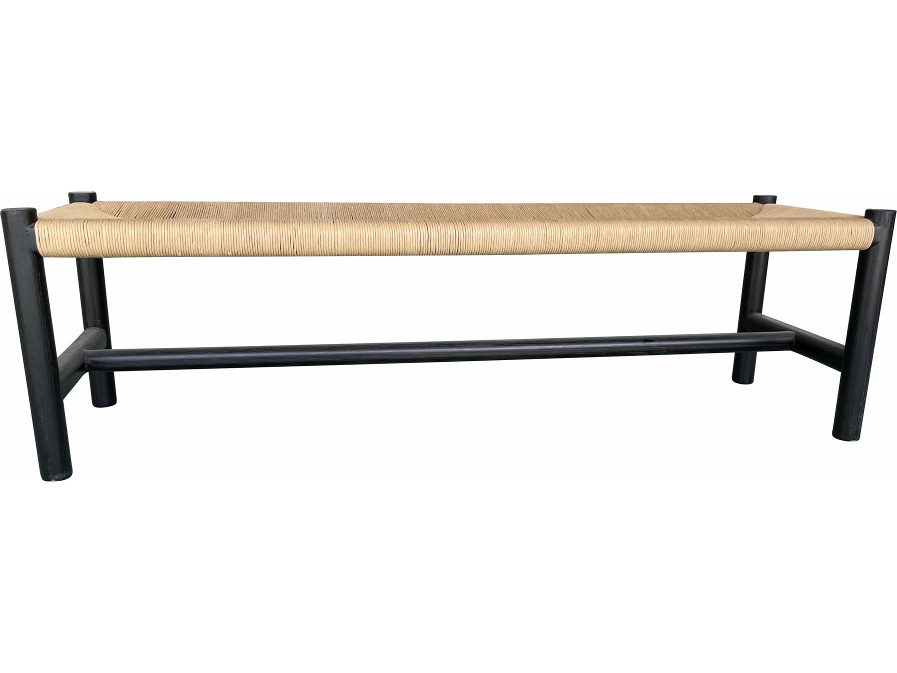 Moe's Home Black Brown Accent Bench