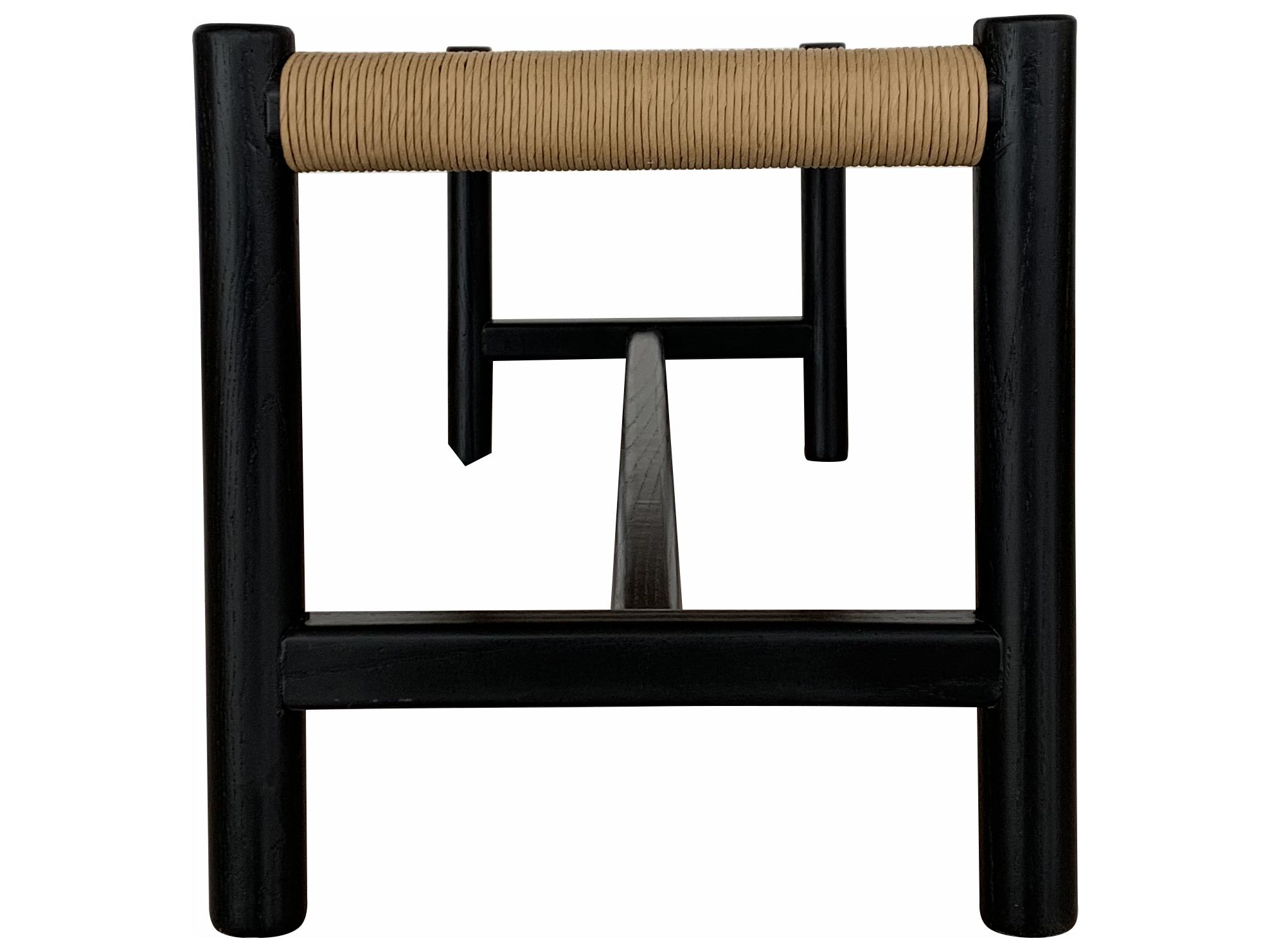 Moe's Home Black Brown Accent Bench