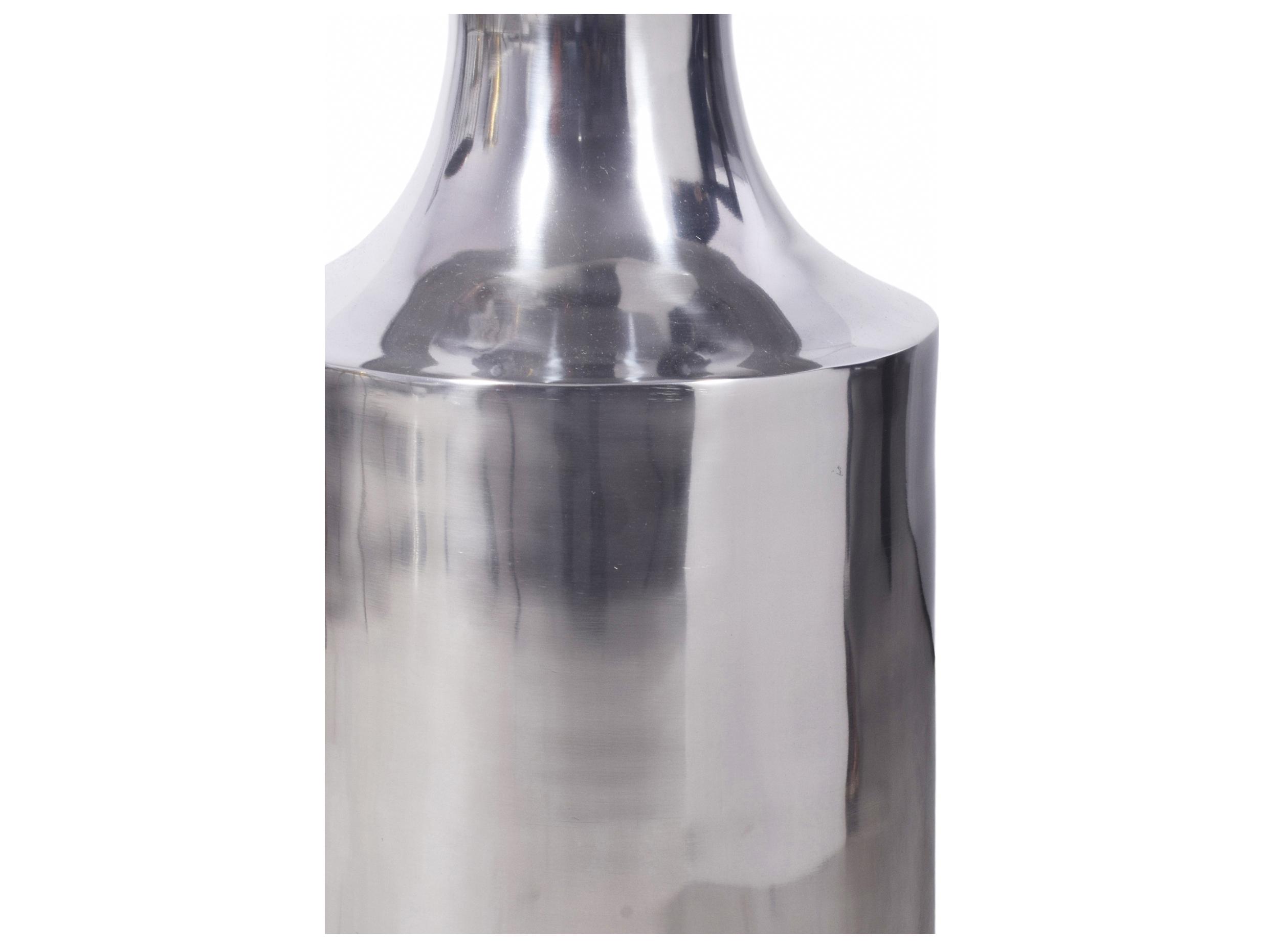 Moe's Home Rassa Round Metal Silver End Table