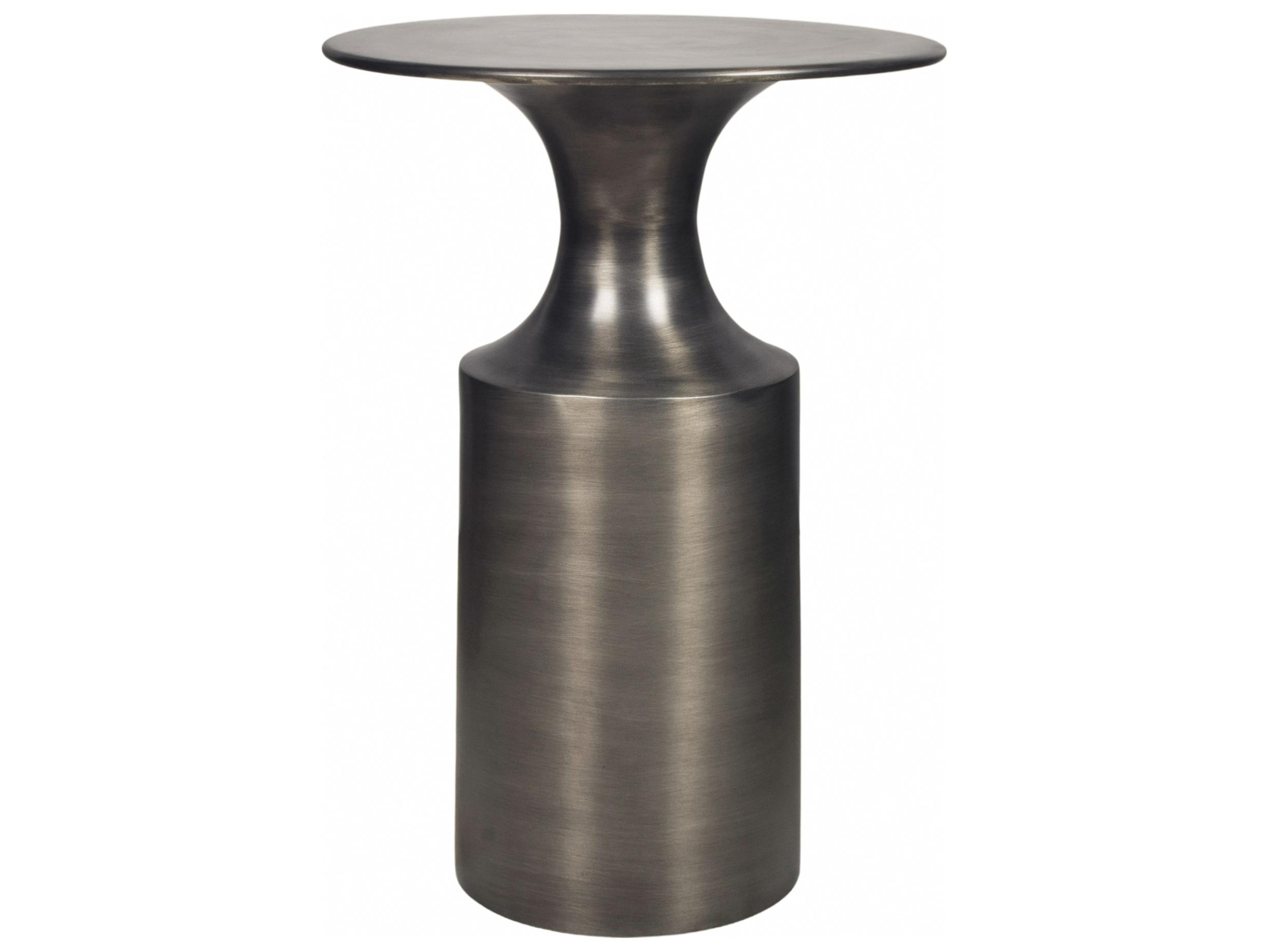 Moe's Home Rassa Round Metal Zinc End Table