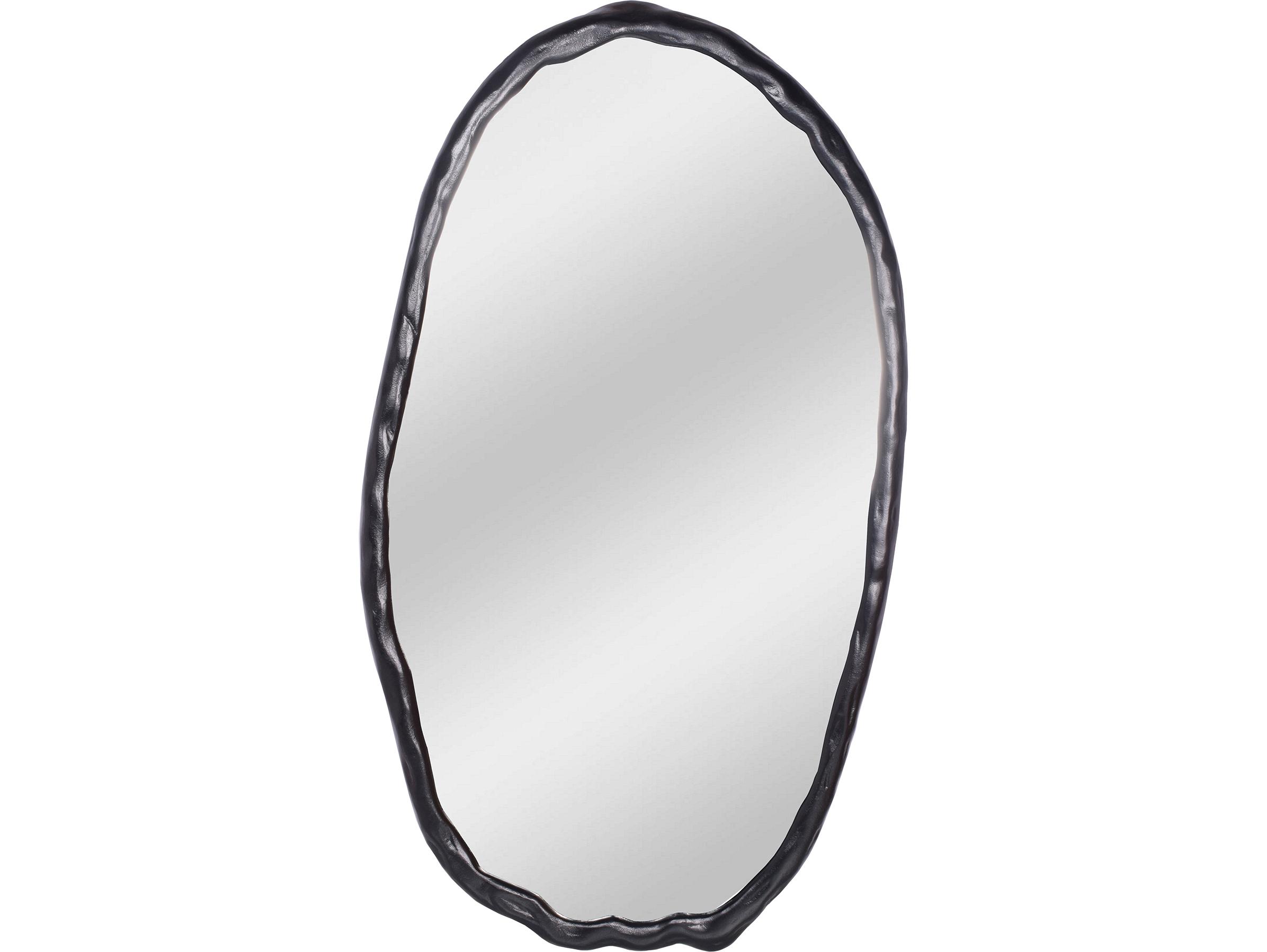 Moe's Home Foundry Black Oval Wall Mirror