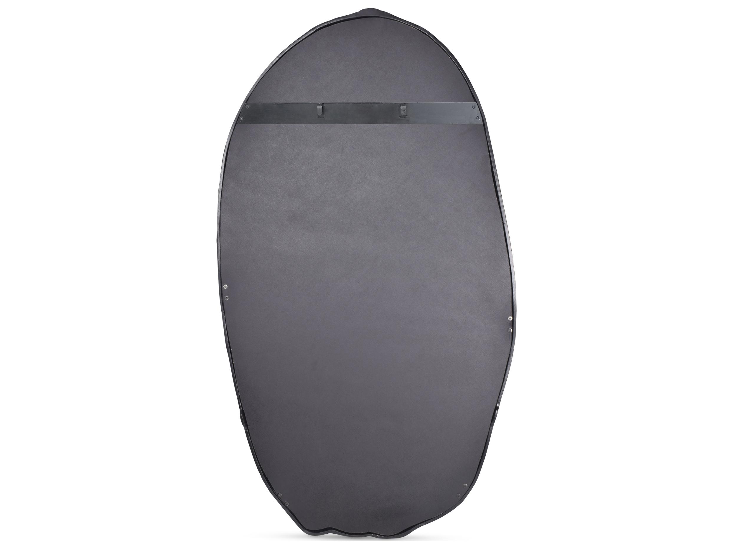 Moe's Home Foundry Black Oval Wall Mirror