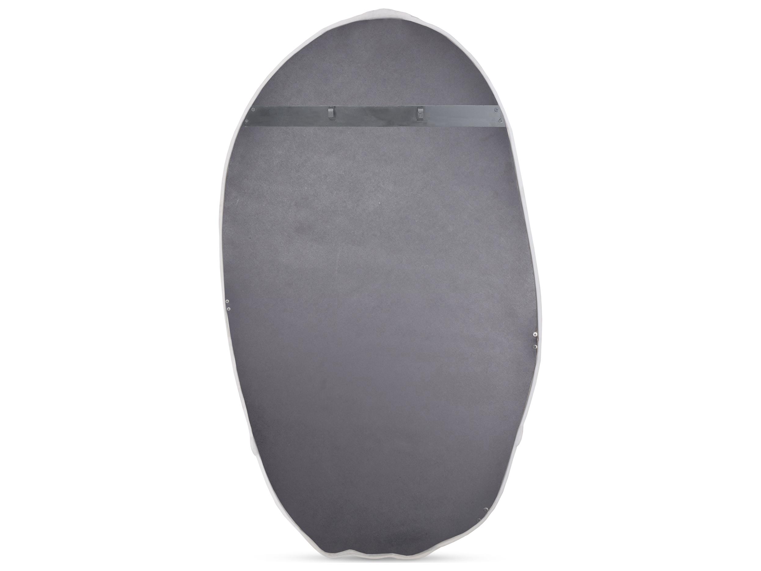 Moe's Home Foundry White Oval Wall Mirror