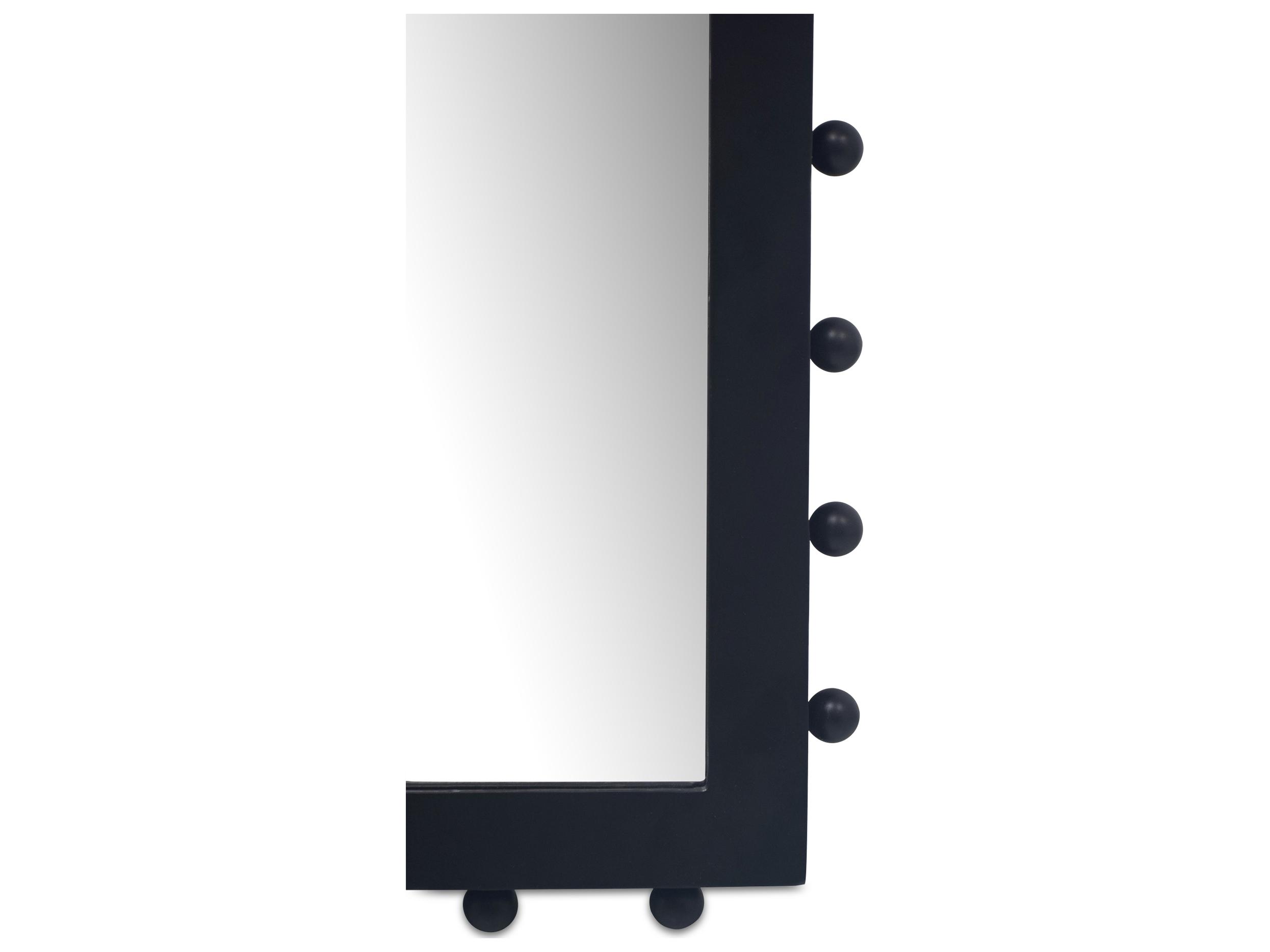 Moe's Home Figaro Black Rectangular Wall Mirror