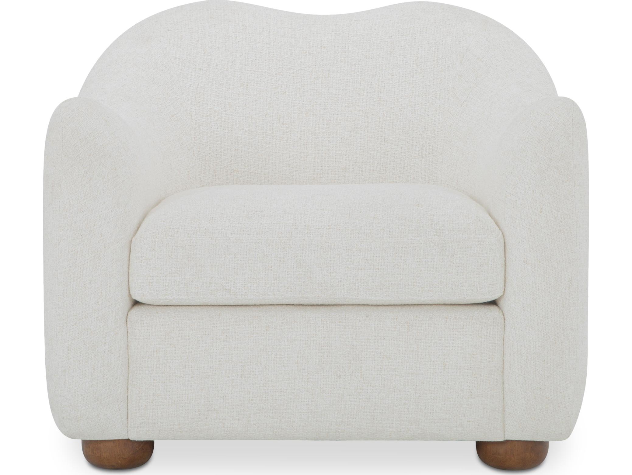 Moe's Home Bria White Accent Chair