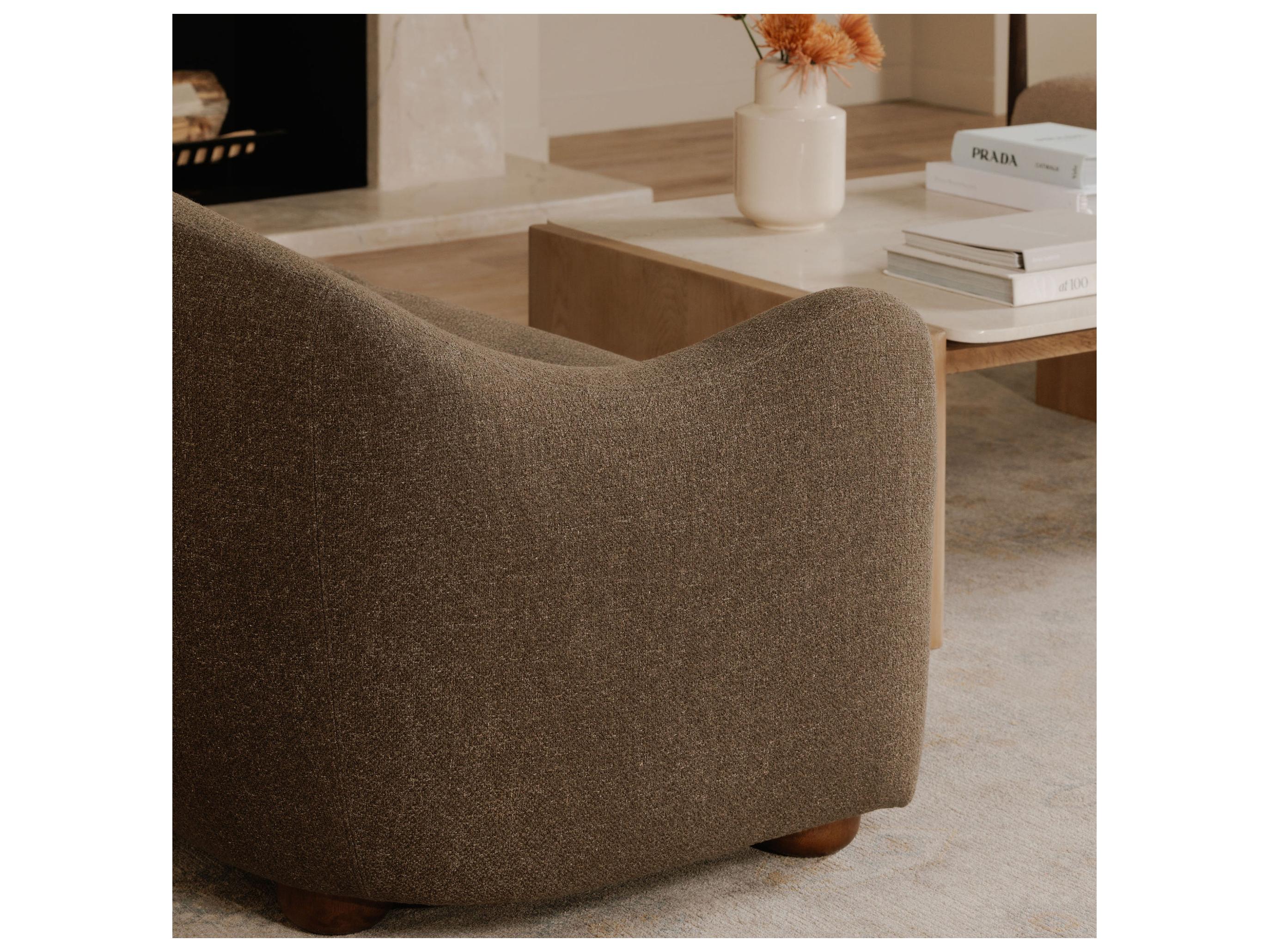 Moe's Home Bria Brown Upholstered Sofa