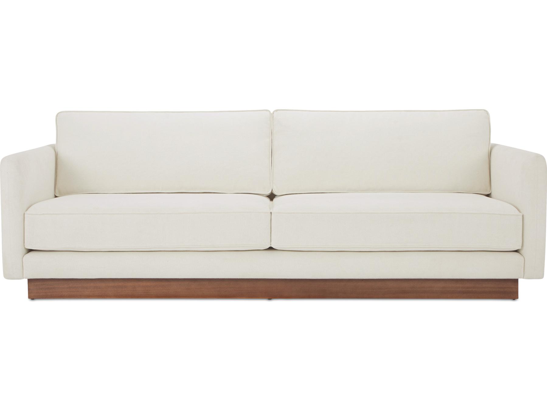 Moe's Home Vernon White Upholstered Sofa