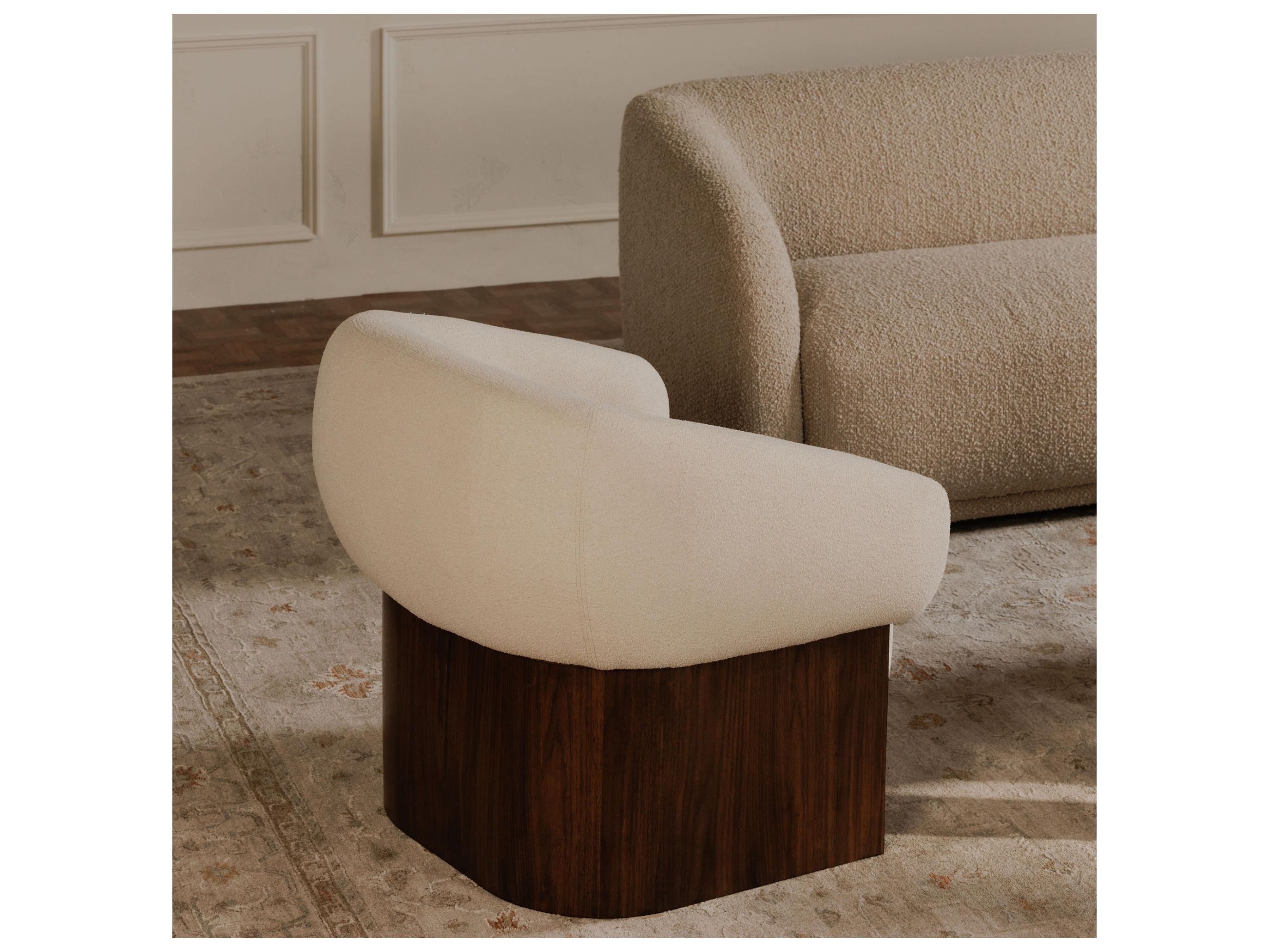 Moe's Home Otto White Accent Chair