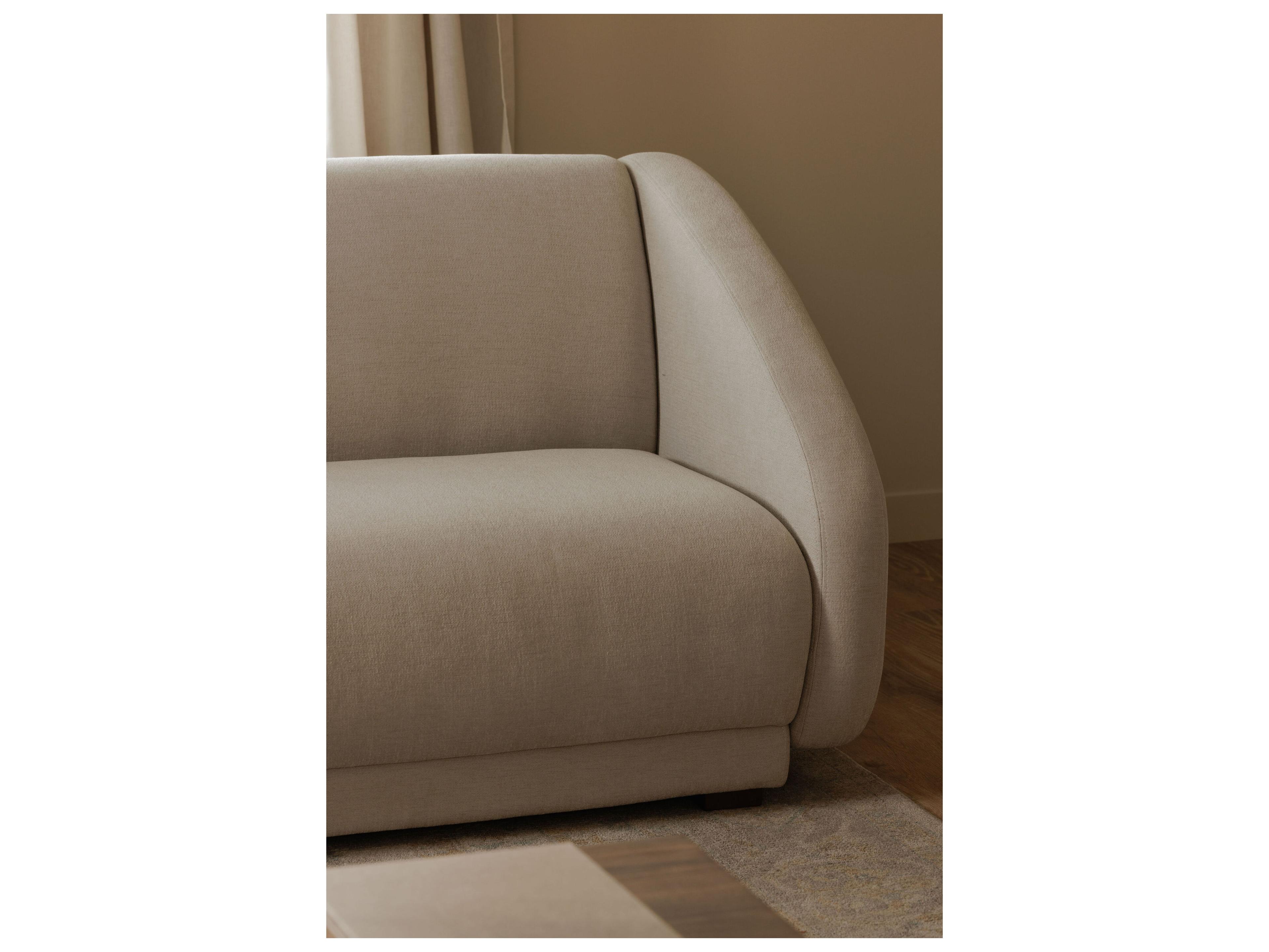 Moe's Home Fraser Beige Left Arm Facing Upholstered Sofa