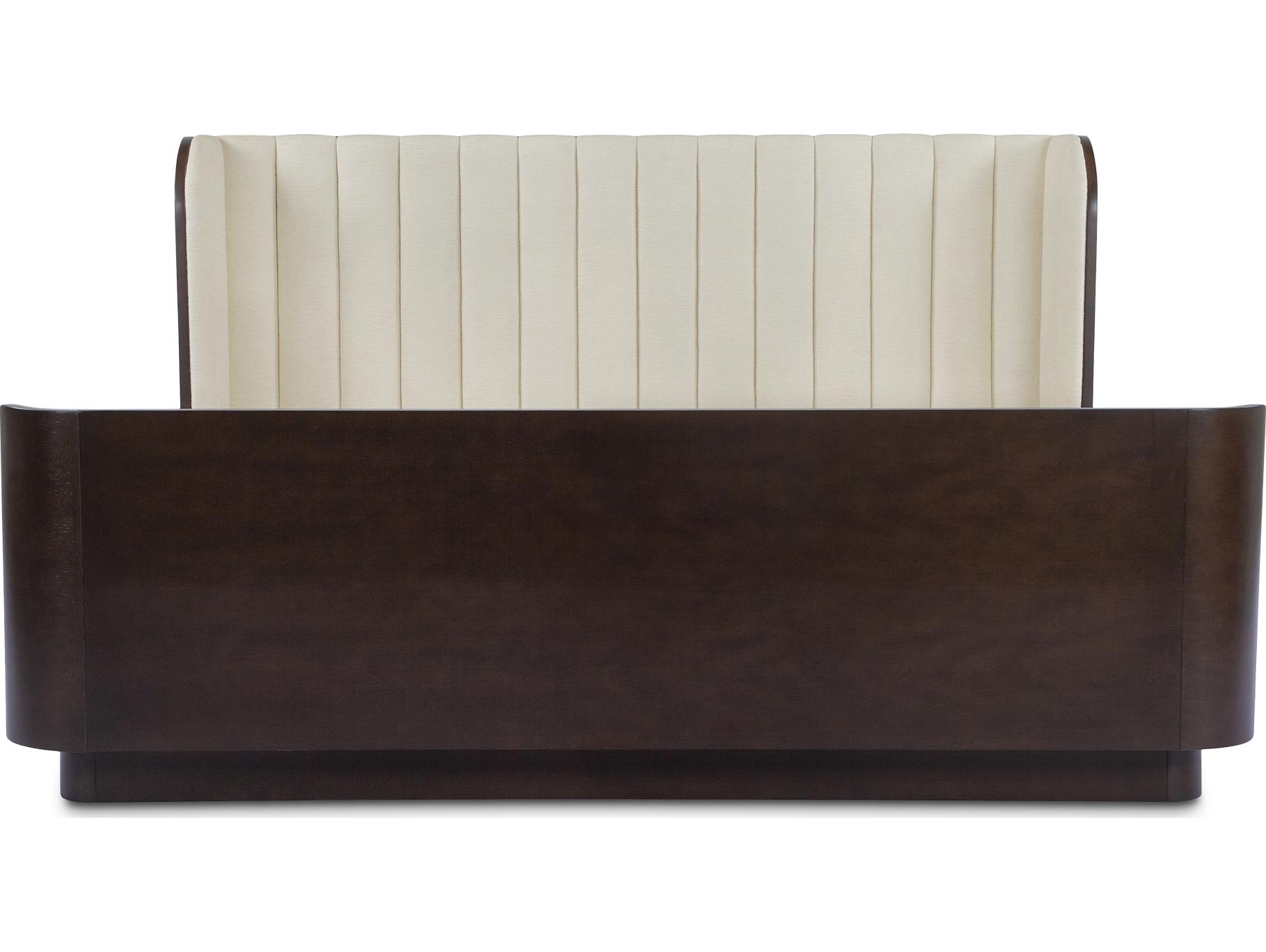 Moe's Home Scarlette White Rubberwood Wood King Panel Bed