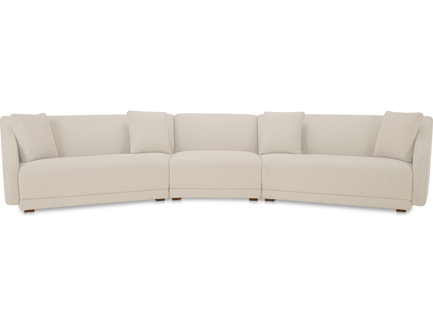 Moe's Home Fraser Beige Upholstered Sectional Sofa