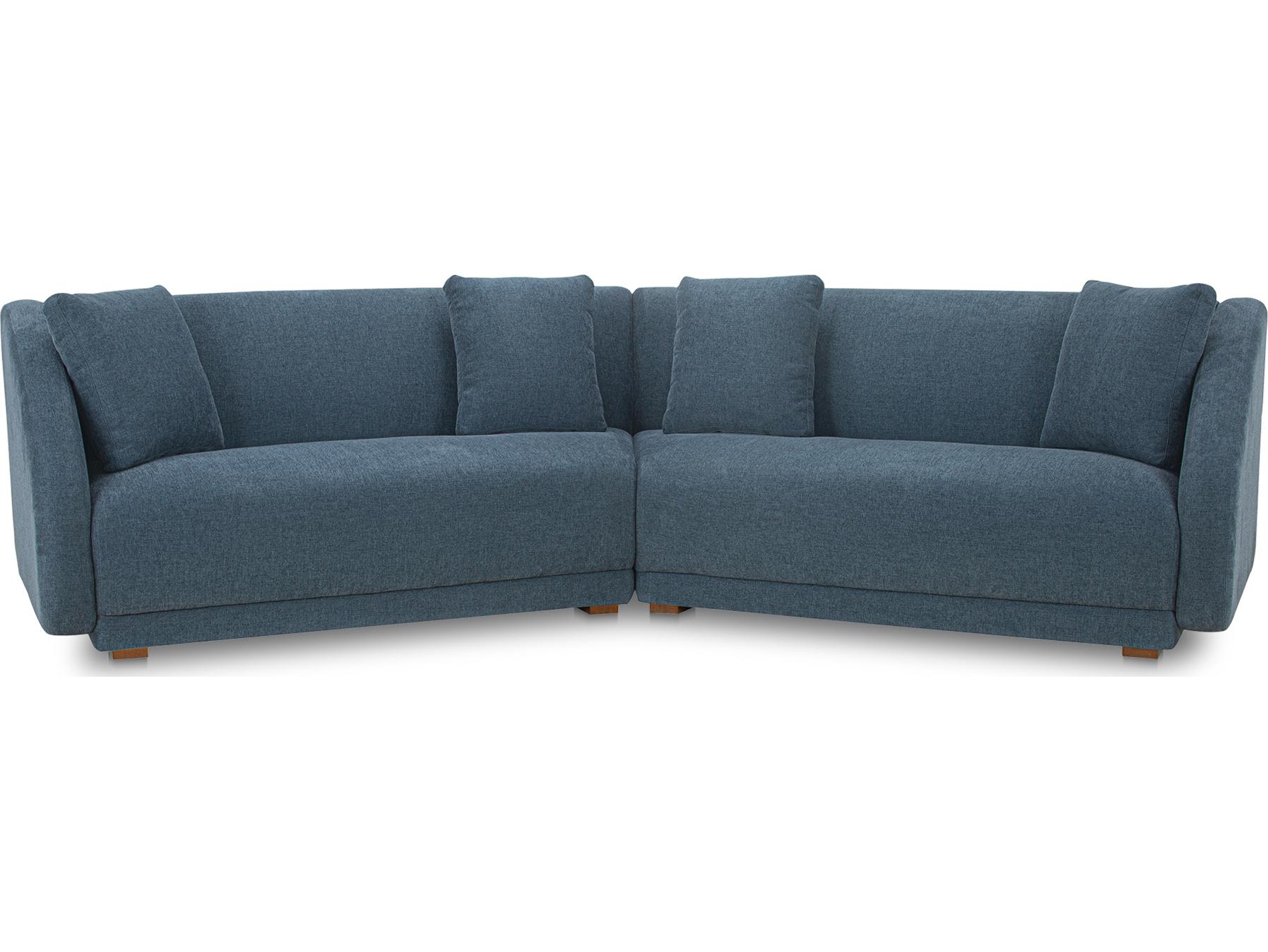 Moe's Home Fraser Blue Upholstered Sofa