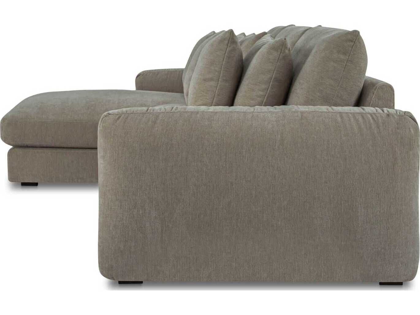 Moe's Home Berga Gray Upholstered Sectional Sofa