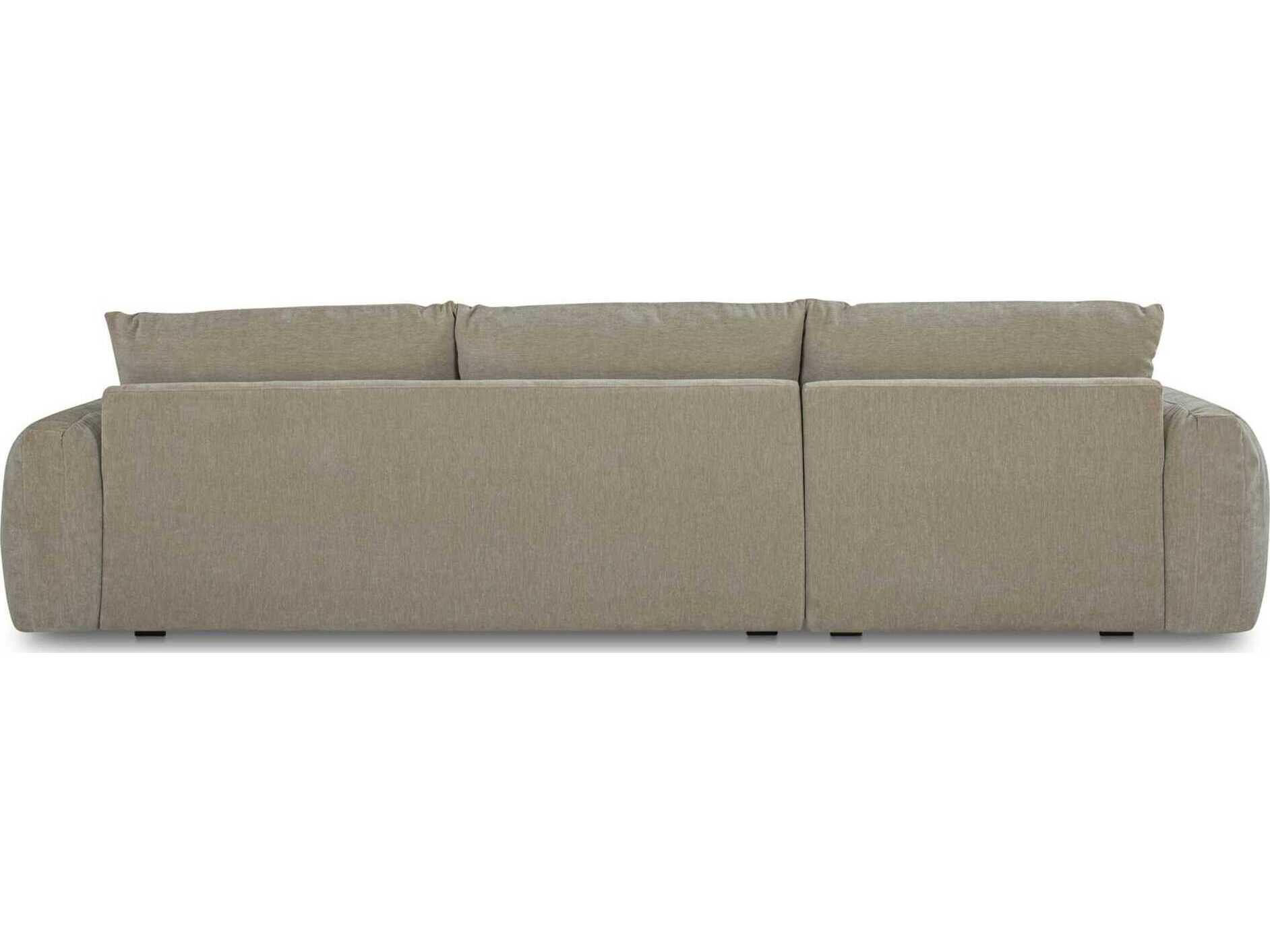 Moe's Home Berga Gray Upholstered Sectional Sofa