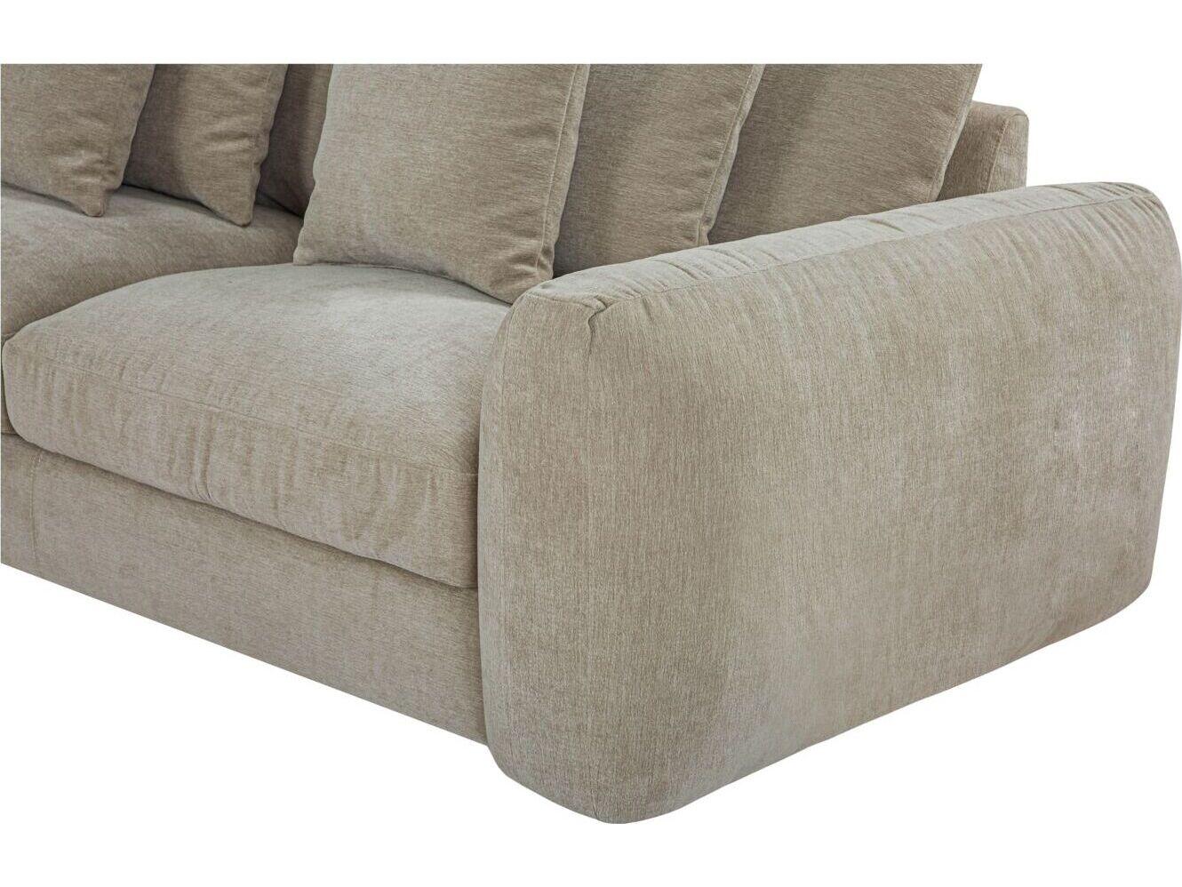 Moe's Home Berga Gray Upholstered Sectional Sofa