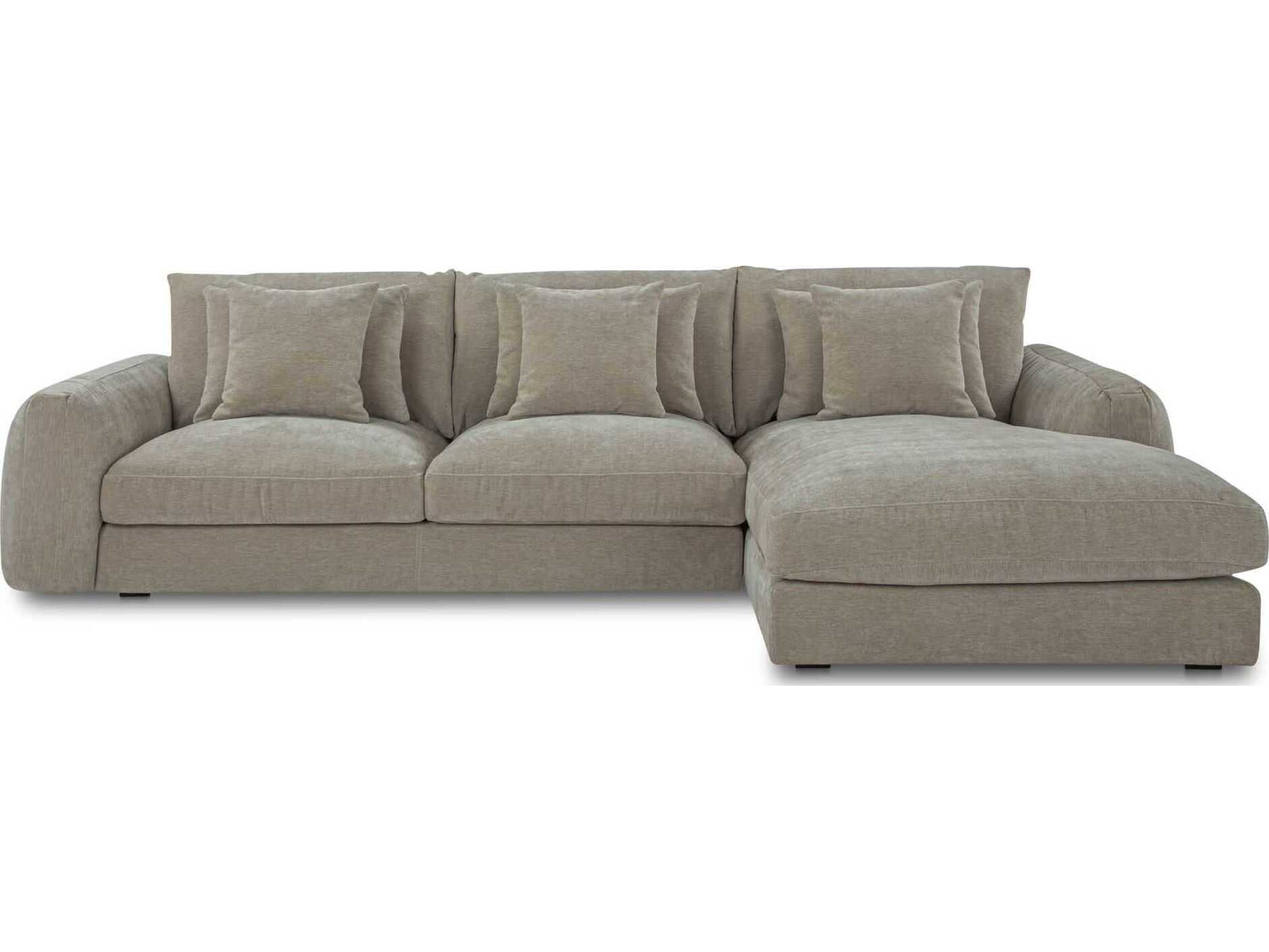 Moe's Home Berga Gray Upholstered Sectional Sofa