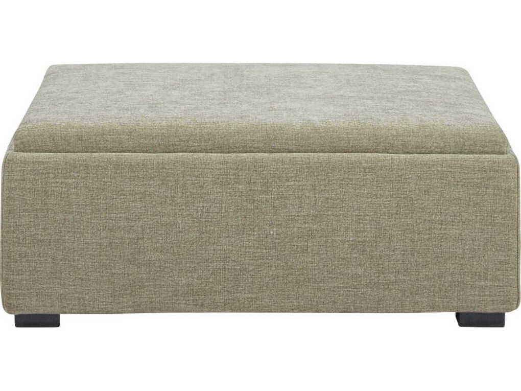 Moe's Home Montana Green Upholstered Ottoman