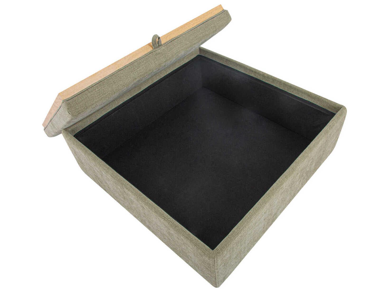 Moe's Home Montana Green Upholstered Ottoman