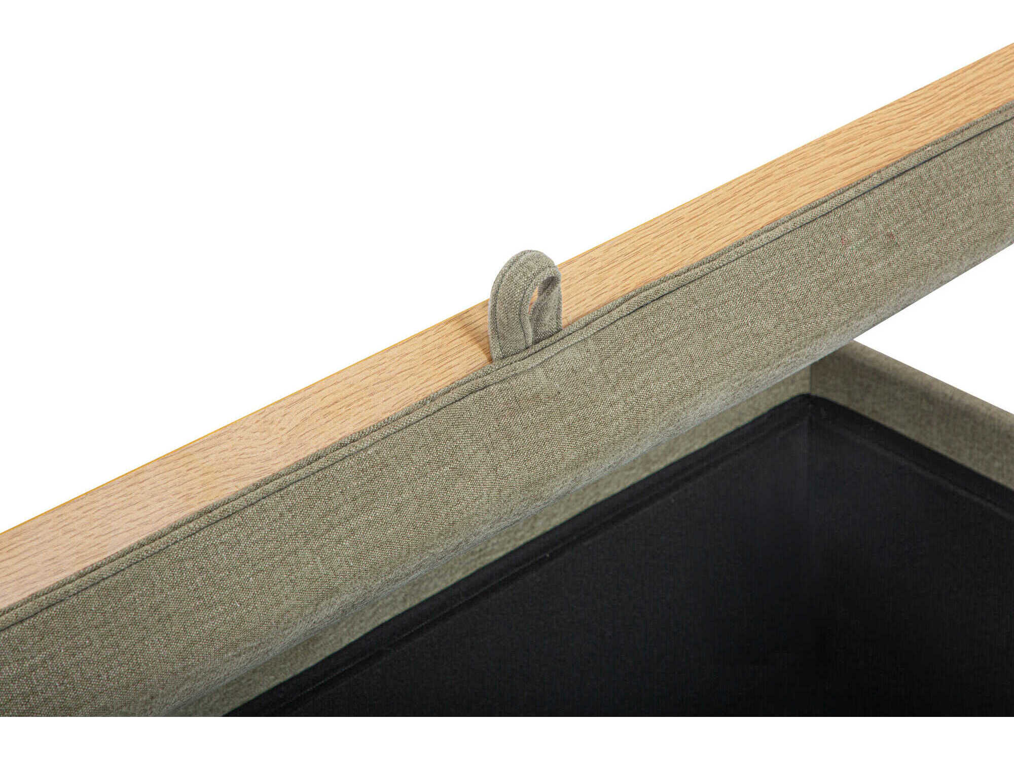 Moe's Home Montana Green Upholstered Ottoman