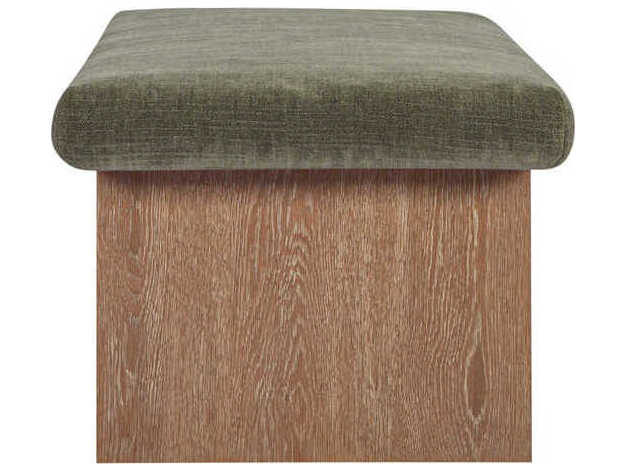 Moe's Home Gemma Green Upholstered Accent Bench