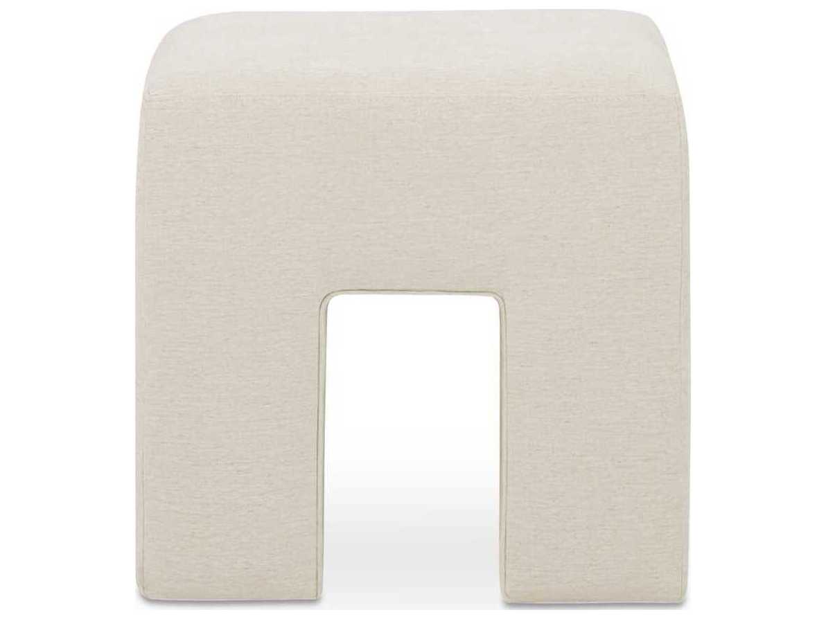 Moe's Home Aidy Oat Upholstered Accent Stool