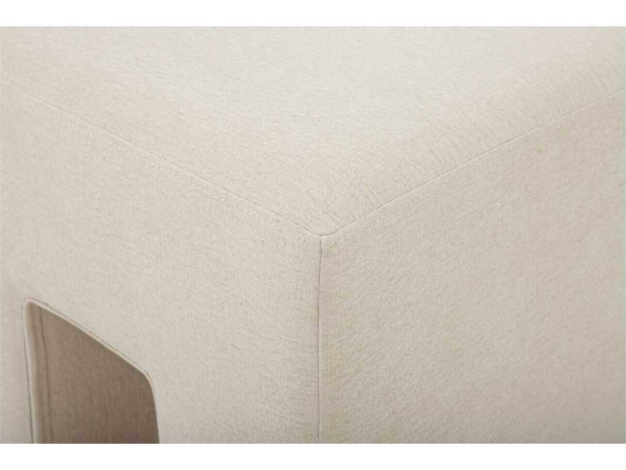 Moe's Home Aidy Oat Upholstered Accent Stool