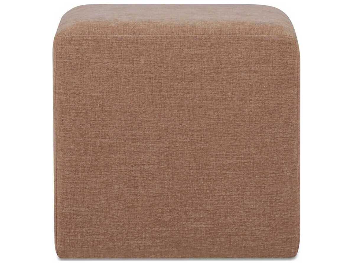 Moe's Home Aidy Washed Pink Upholstered Accent Stool