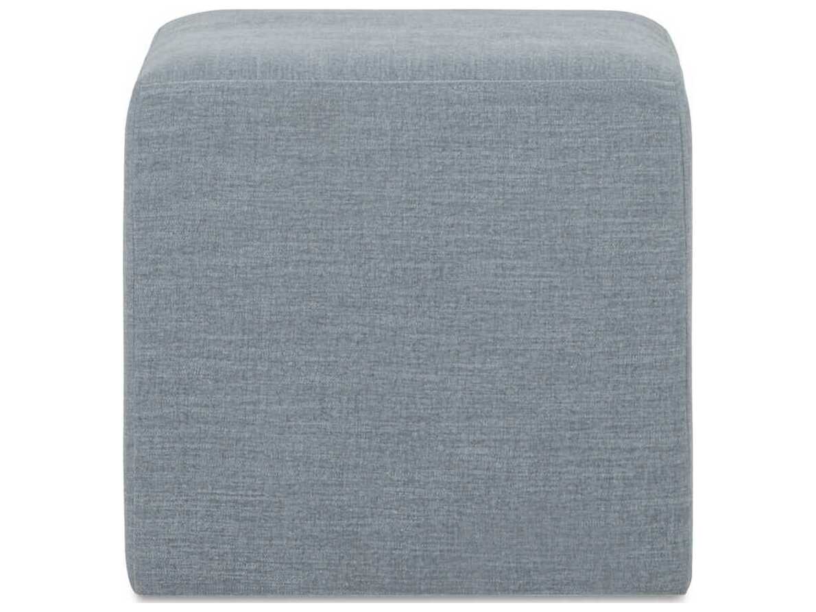 Moe's Home Aidy Light Blue Upholstered Accent Stool