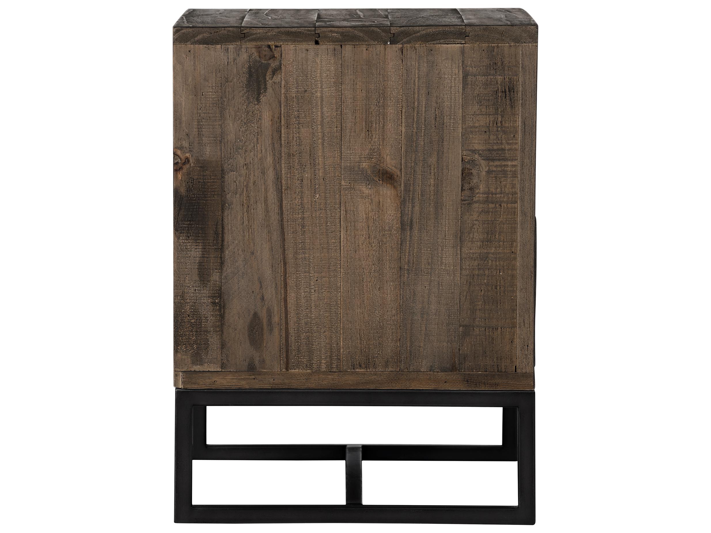 Moe's Home Elena 2-Drawers Pine Wood Nightstand